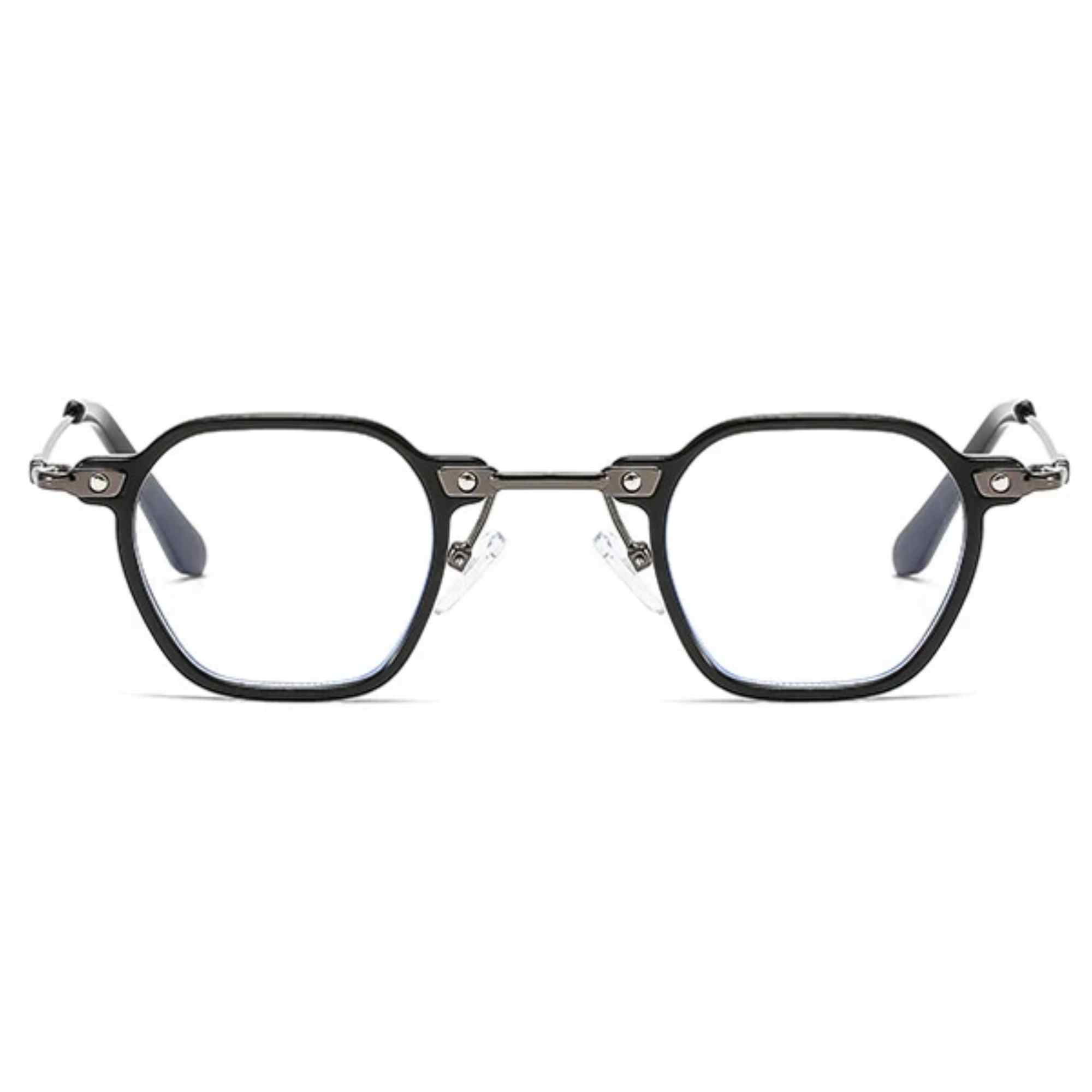 AUGEN By Visions India Retro Vintage Square Abstract Unisex Sunglasses UV400 Protected Small Size (C13, 167)
