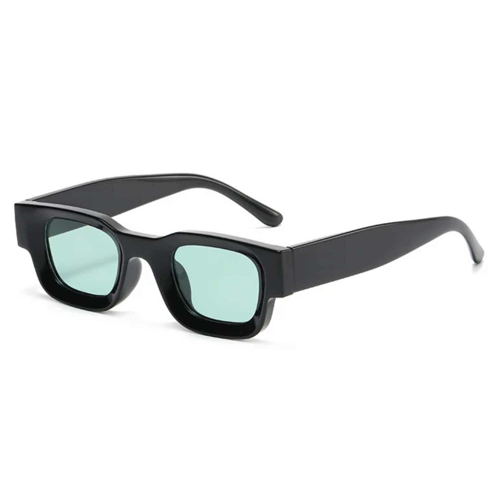 AUGEN By Visions India Retro Vintage Round Thick Abstract Unisex Sunglasses UV400 Protected Medium Size (C10, 173)