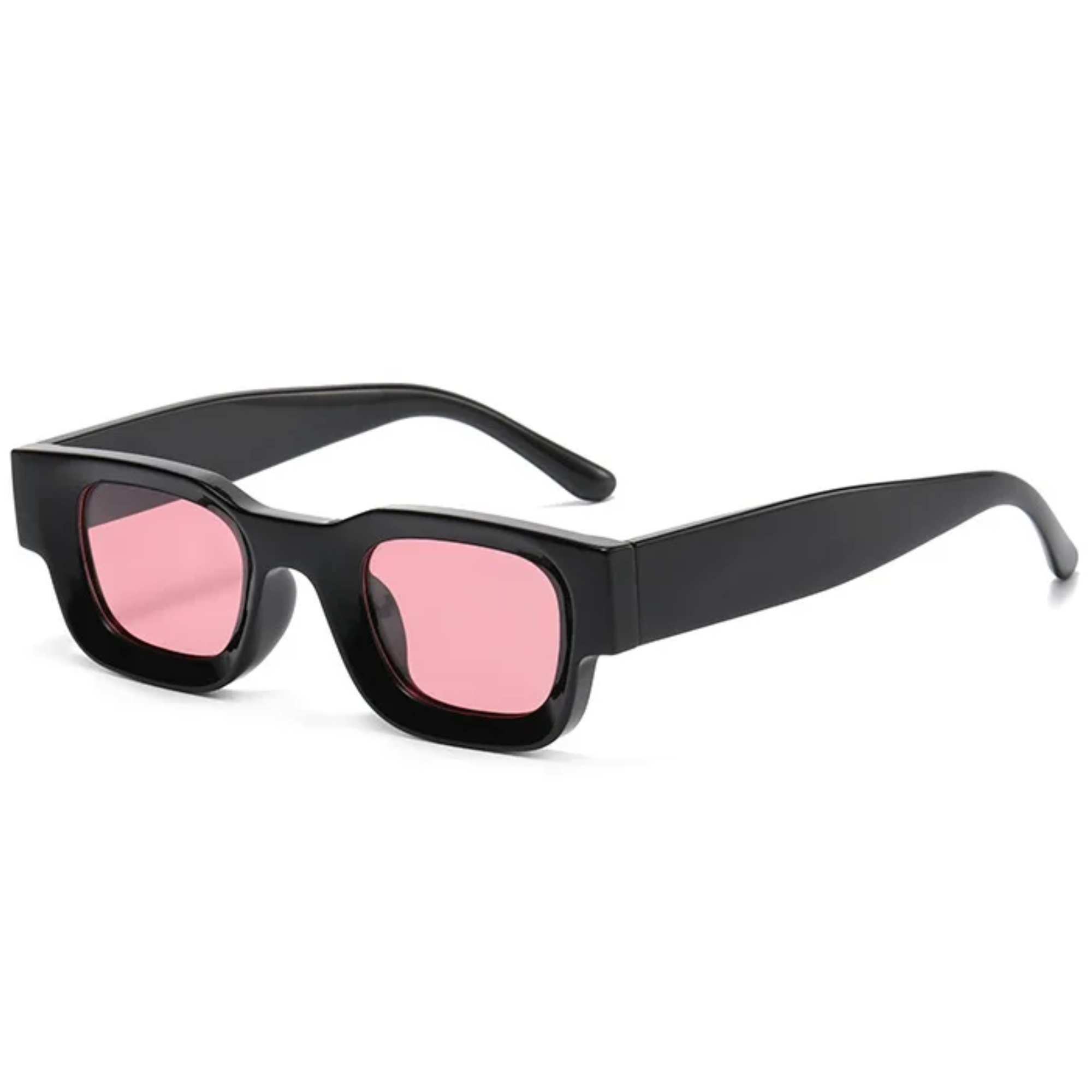 AUGEN By Visions India Retro Vintage Round Thick Abstract Unisex Sunglasses UV400 Protected Medium Size (C11, 173)