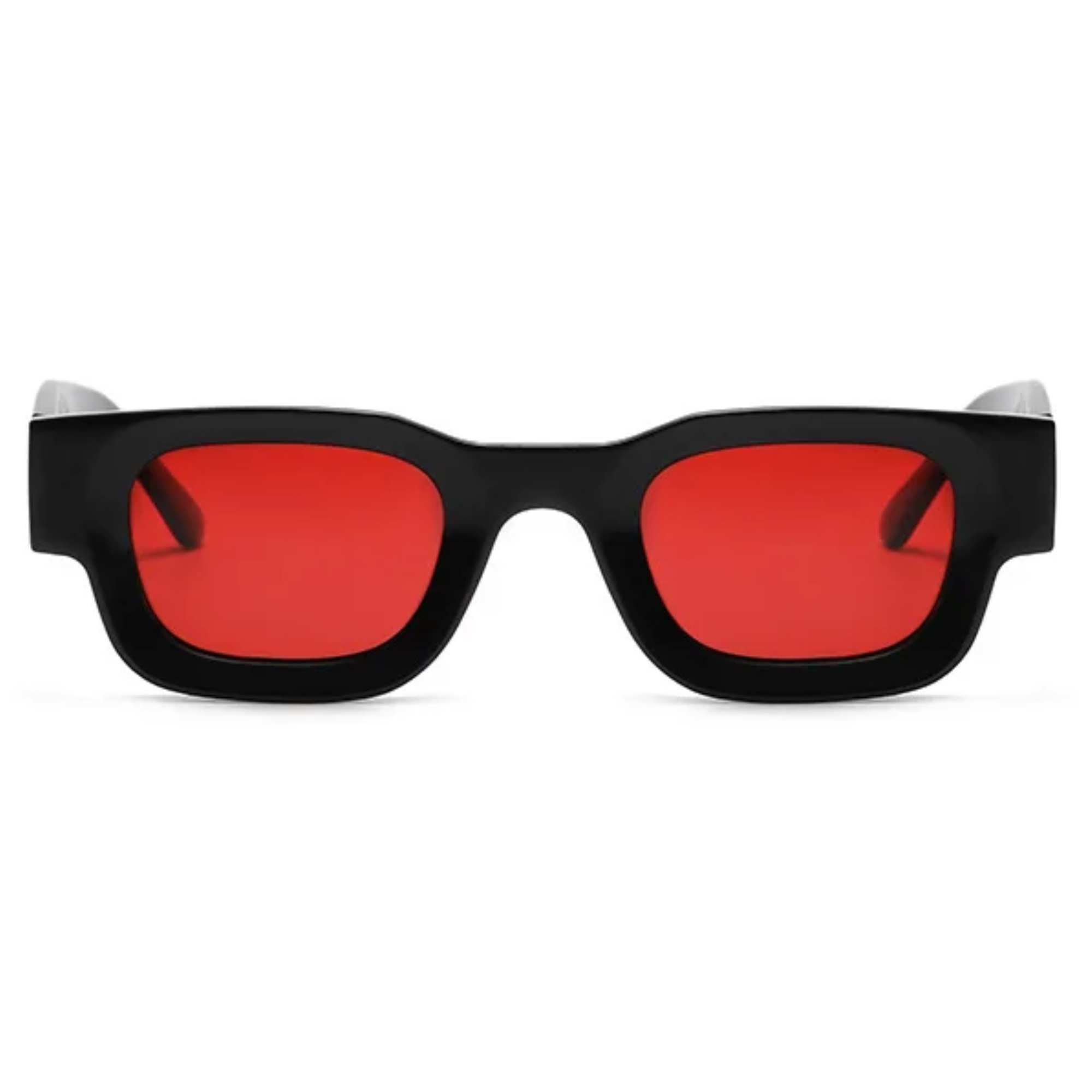 AUGEN By Visions India Retro Vintage Round Thick Abstract Unisex Sunglasses UV400 Protected Medium Size (C13, 173)