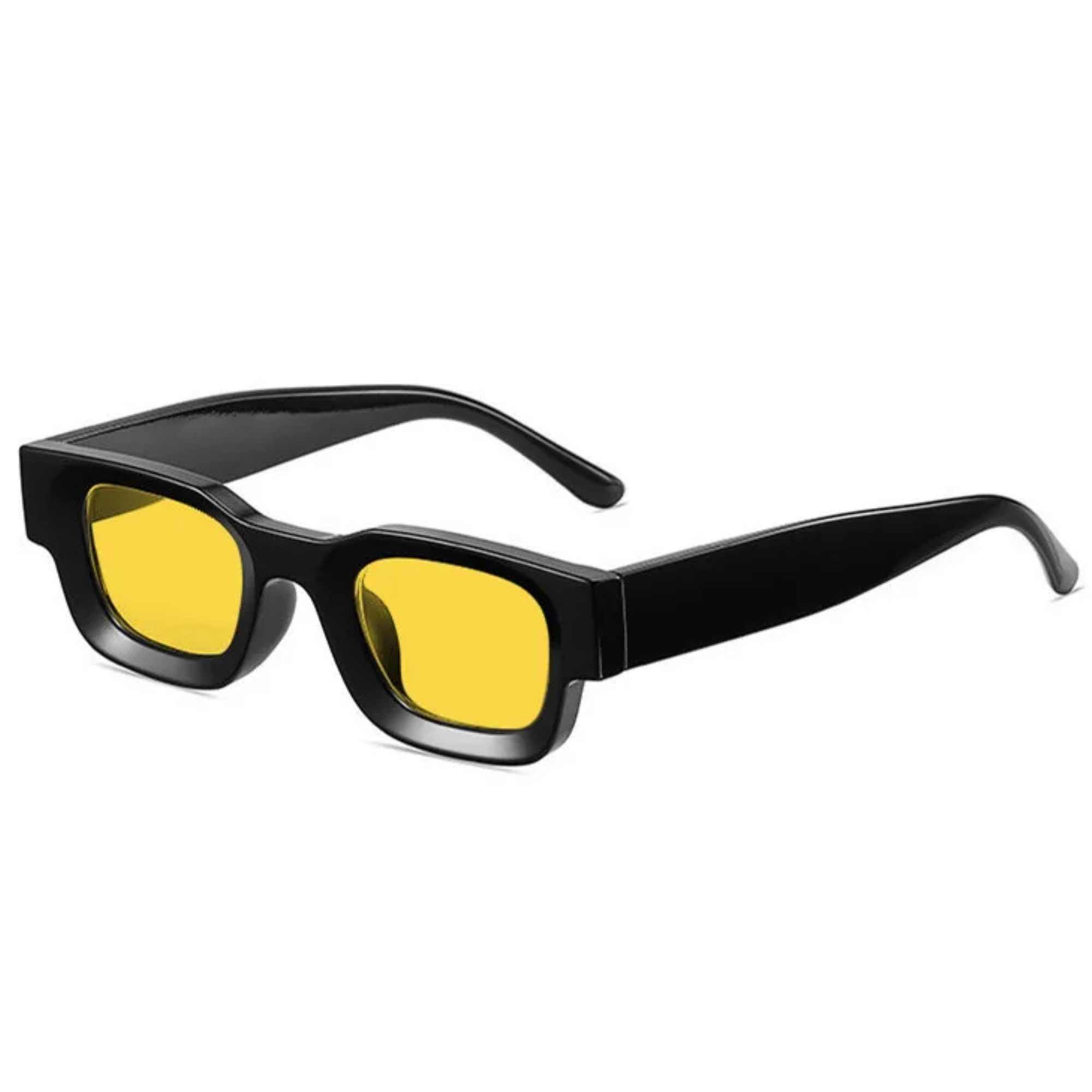 AUGEN By Visions India Retro Vintage Round Thick Abstract Unisex Sunglasses UV400 Protected Medium Size (C15, 173)