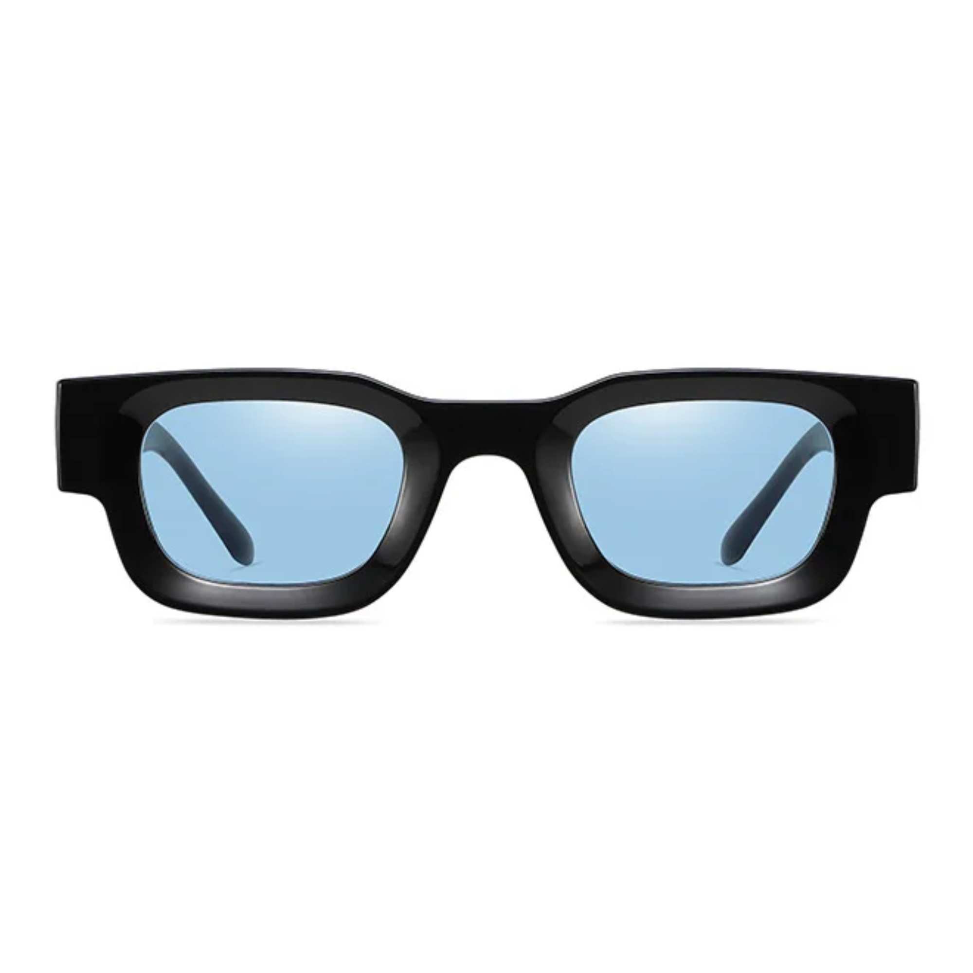 AUGEN By Visions India Retro Vintage Round Thick Abstract Unisex Sunglasses UV400 Protected Medium Size (C2, 173)
