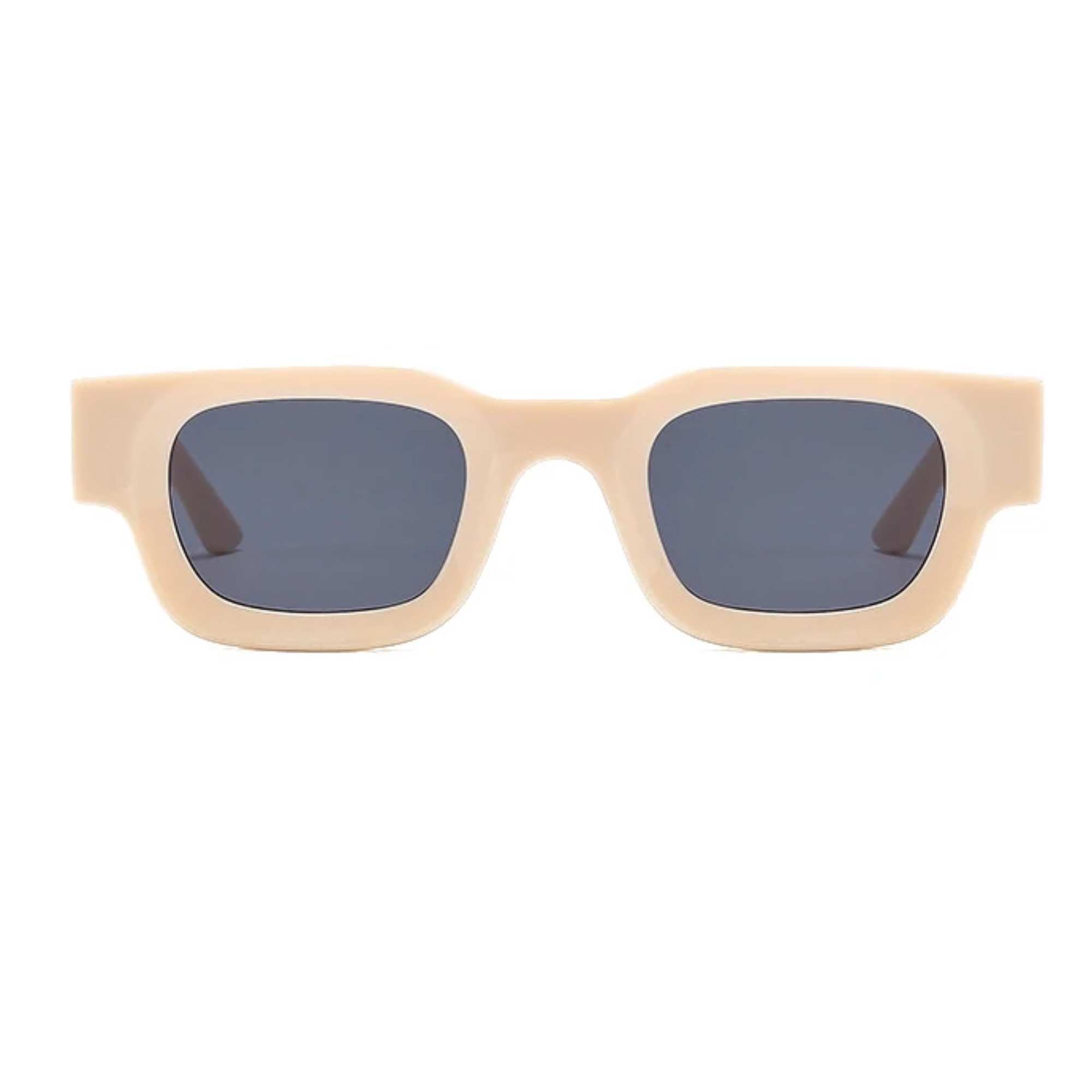 AUGEN By Visions India Retro Vintage Round Thick Abstract Unisex Sunglasses UV400 Protected Medium Size (C20, 173)