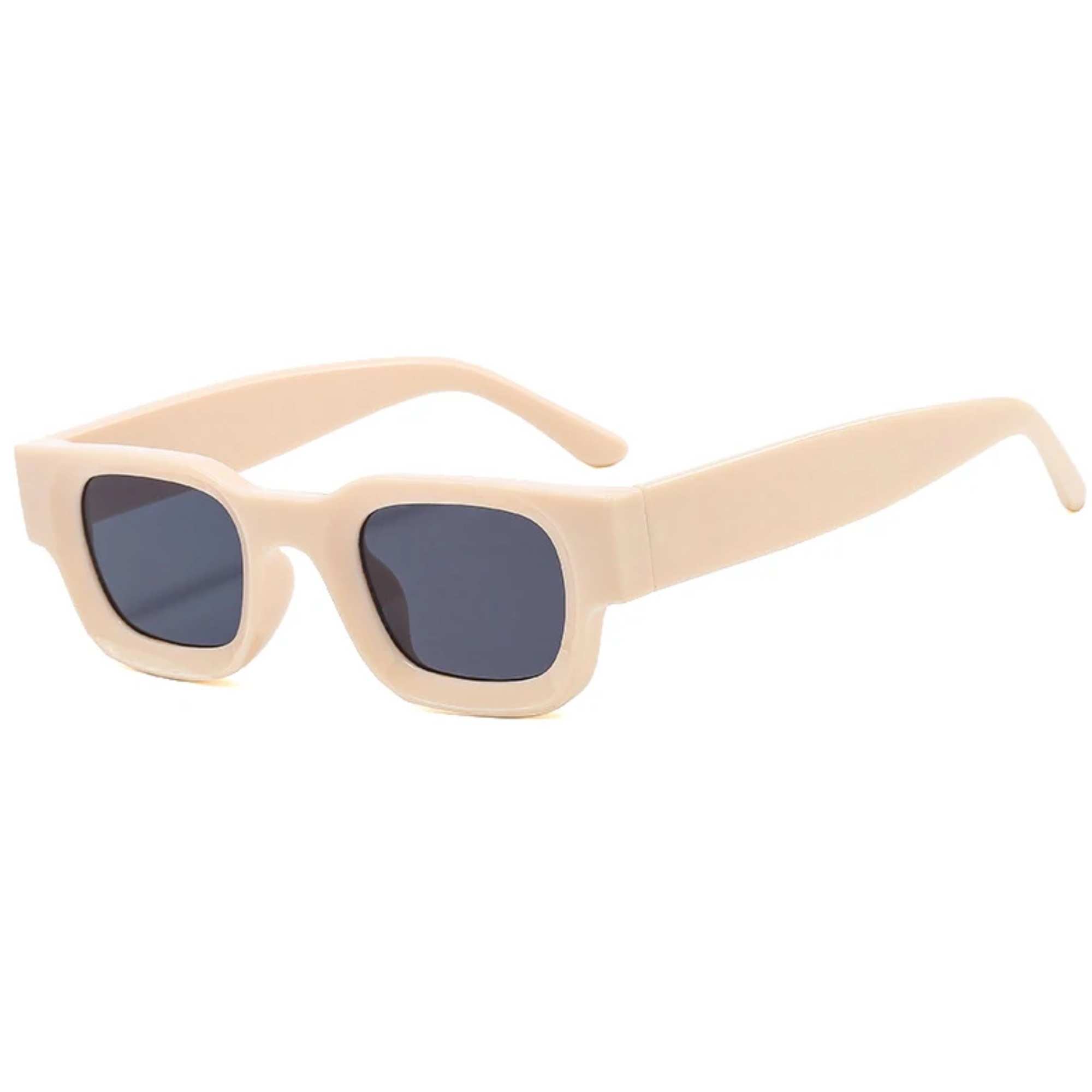 AUGEN By Visions India Retro Vintage Round Thick Abstract Unisex Sunglasses UV400 Protected Medium Size (C20, 173)