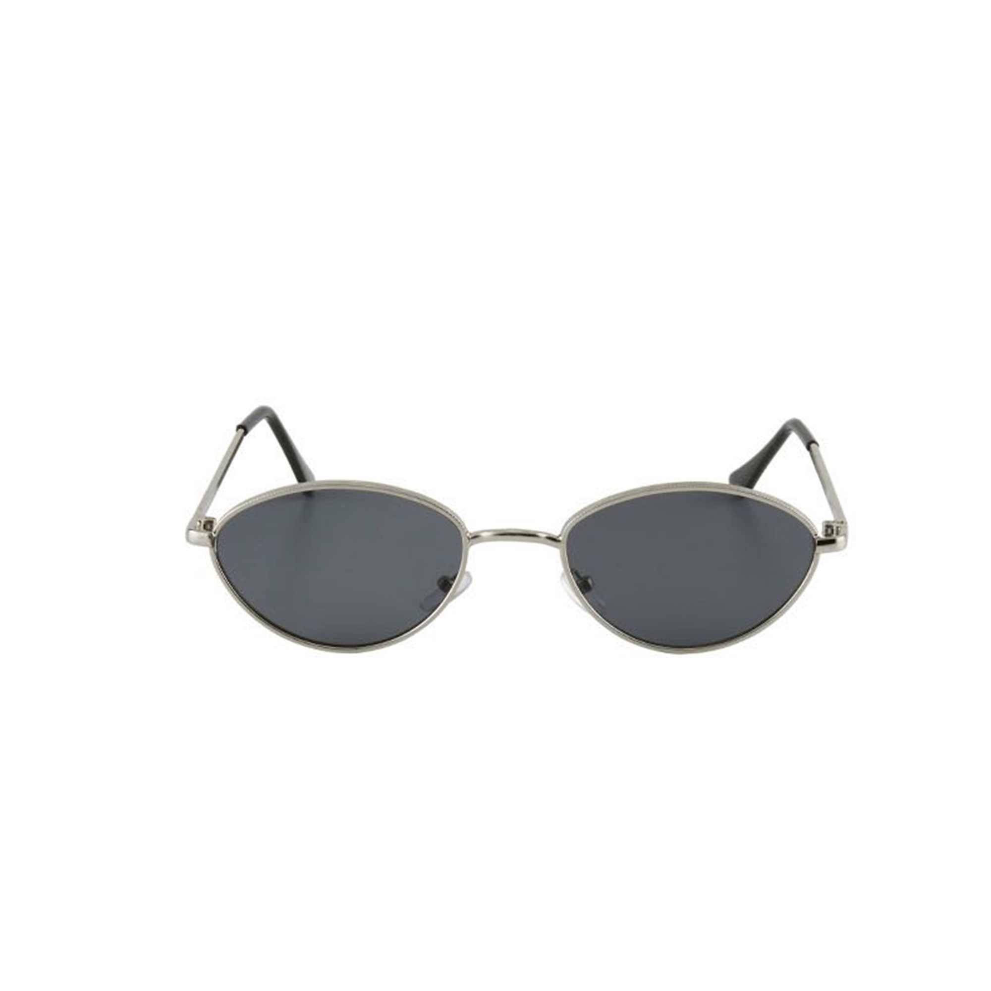 AUGEN By Visions India Retro Vintage Sleek Oval Metal Abstract Unisex Sunglasses UV400 Protected Medium Size (C2, 175)