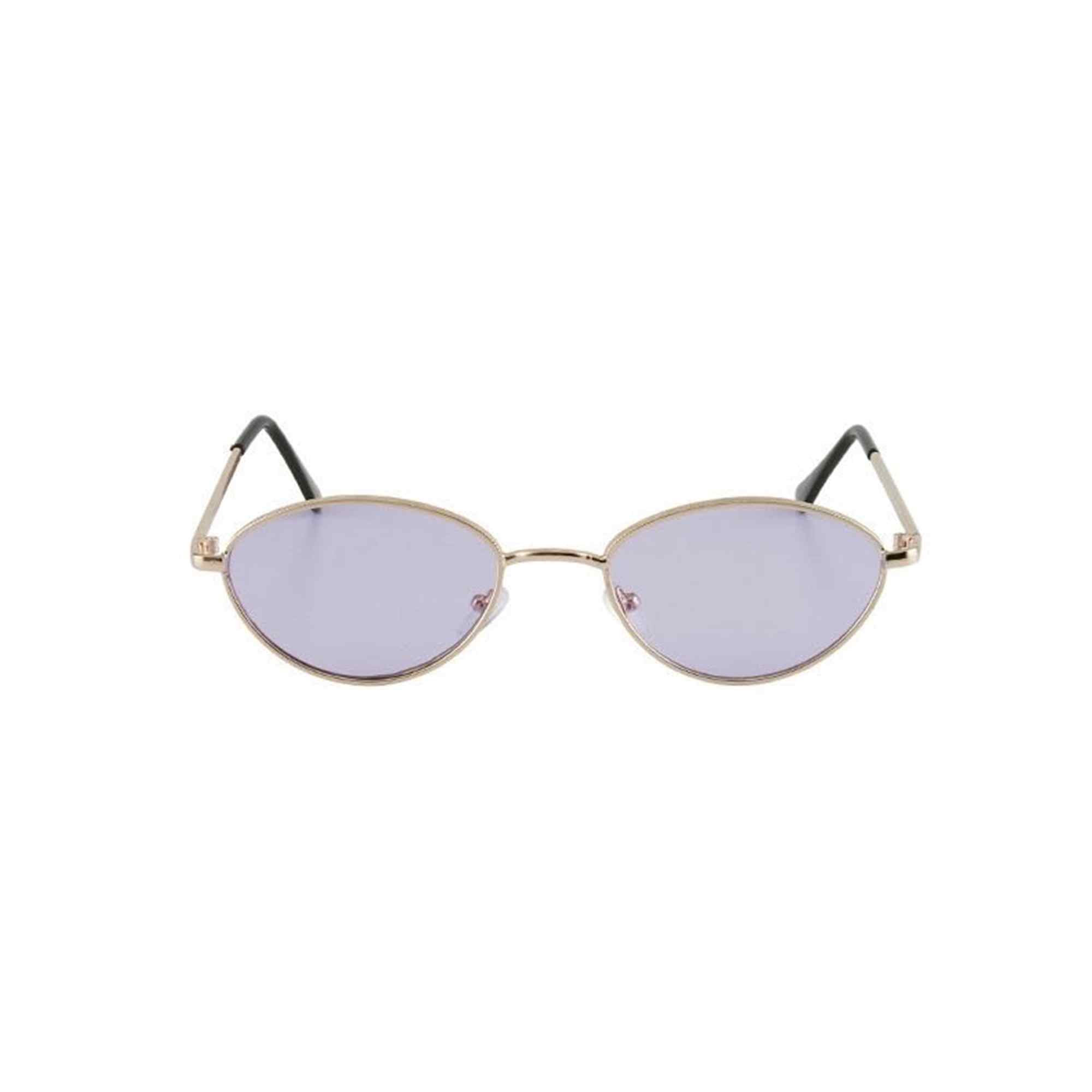 AUGEN By Visions India Retro Vintage Sleek Oval Metal Abstract Unisex Sunglasses UV400 Protected Medium Size (C5, 175)