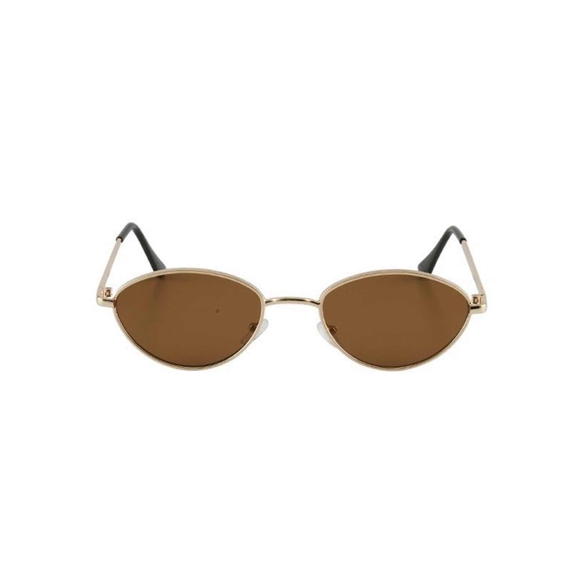 AUGEN By Visions India Retro Vintage Sleek Oval Metal Abstract Unisex Sunglasses UV400 Protected Medium Size (C8, 175)