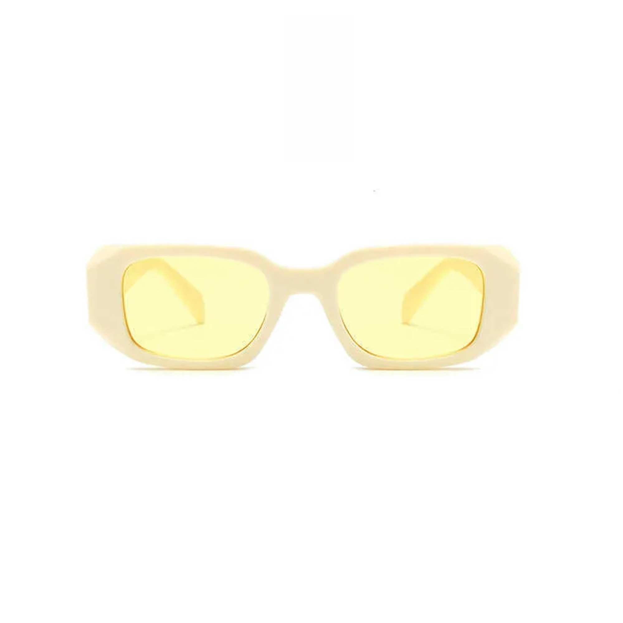 AUGEN By Visions India Retro Vintage Oval Plastic Abstract Unisex Sunglasses UV400 Protected Medium Size (C6, 176)