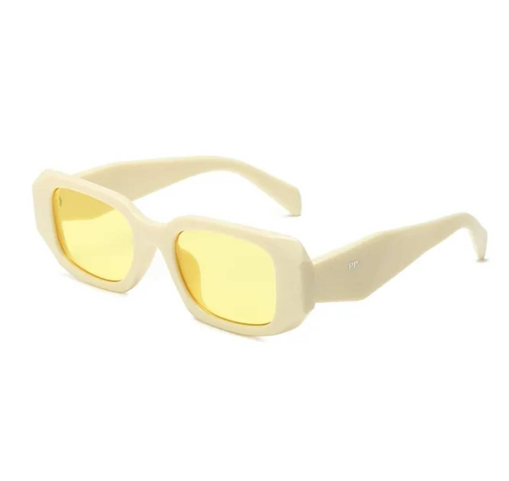 AUGEN By Visions India Retro Vintage Oval Plastic Abstract Unisex Sunglasses UV400 Protected Medium Size (C6, 176)