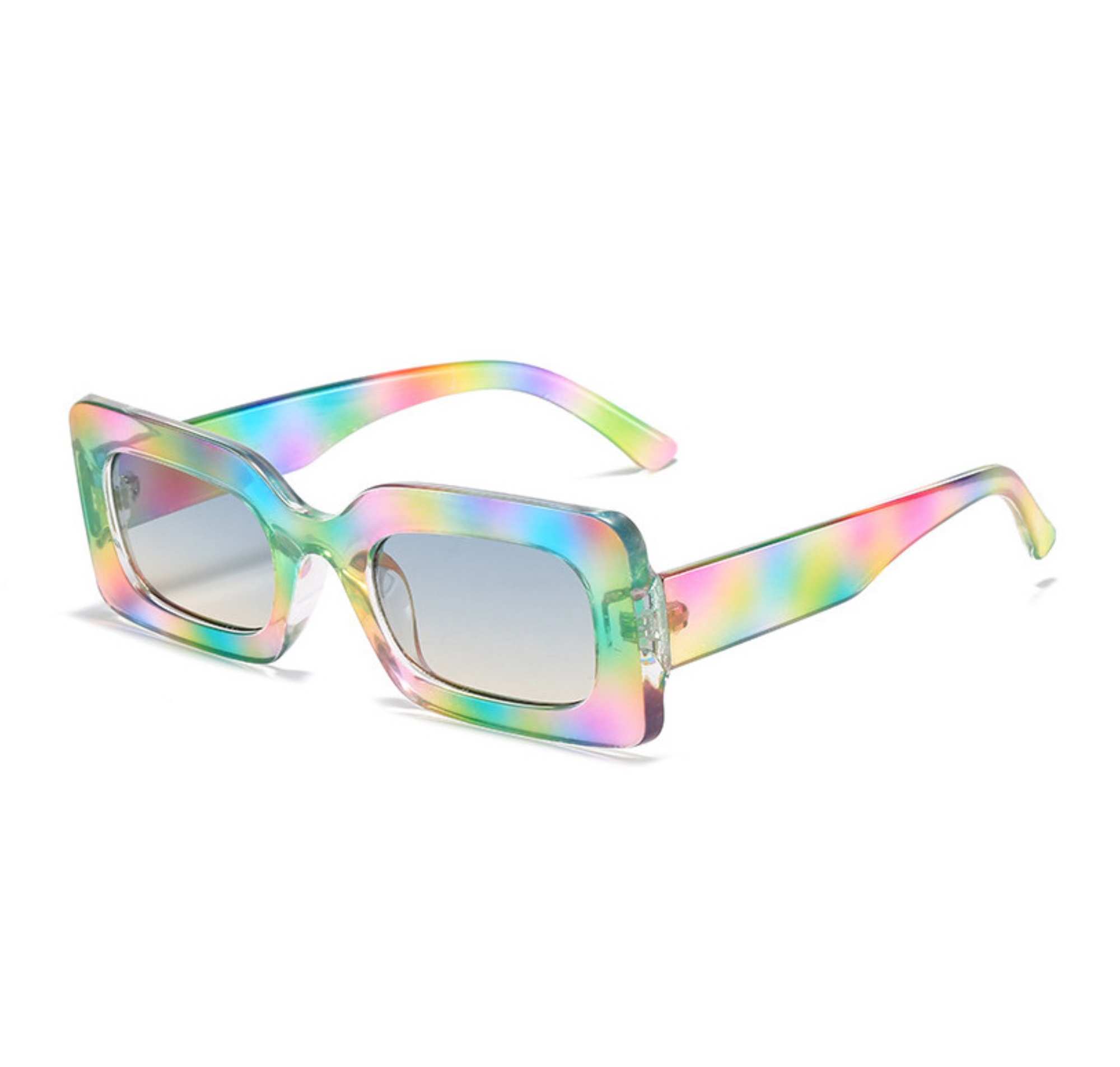 AUGEN By Visions India Retro Vintage Sleek Oval Metal Abstract Unisex Sunglasses UV400 Protected Medium Size (C12, 177)