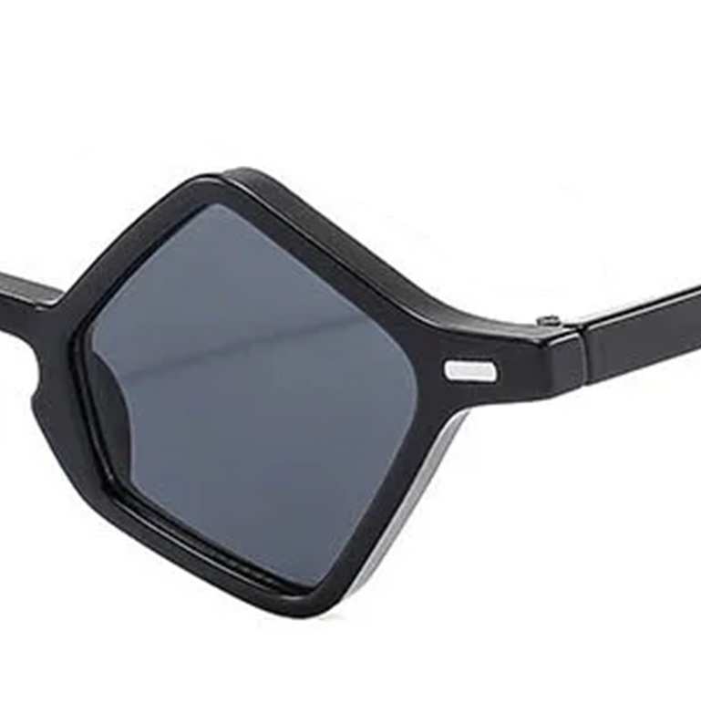AUGEN Modern Hexagonal Plastic Unisex Sunglasses UV 400 Protected Small Size (178-C1)