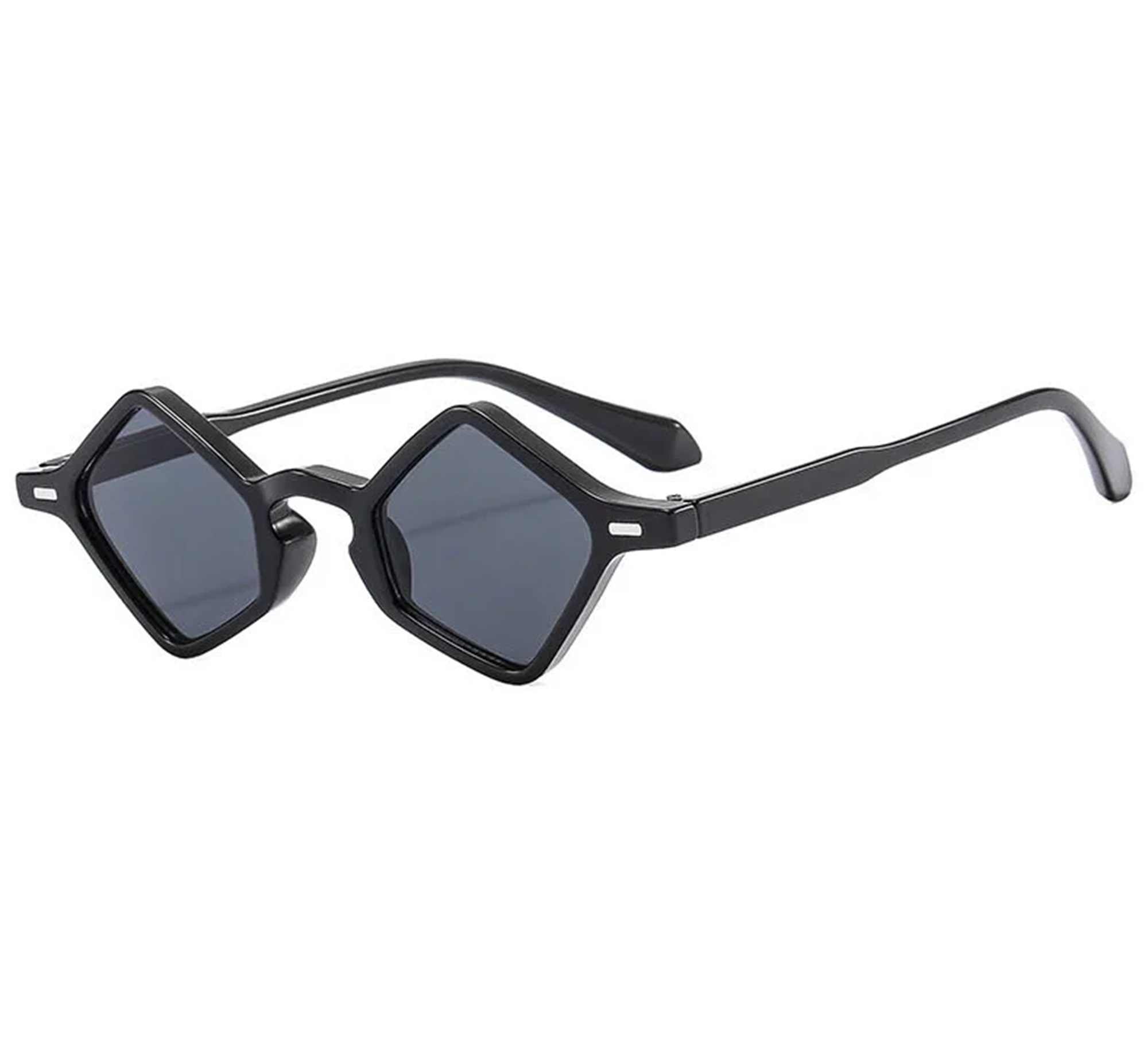 AUGEN Modern Hexagonal Plastic Unisex Sunglasses UV 400 Protected Small Size (178-C1)