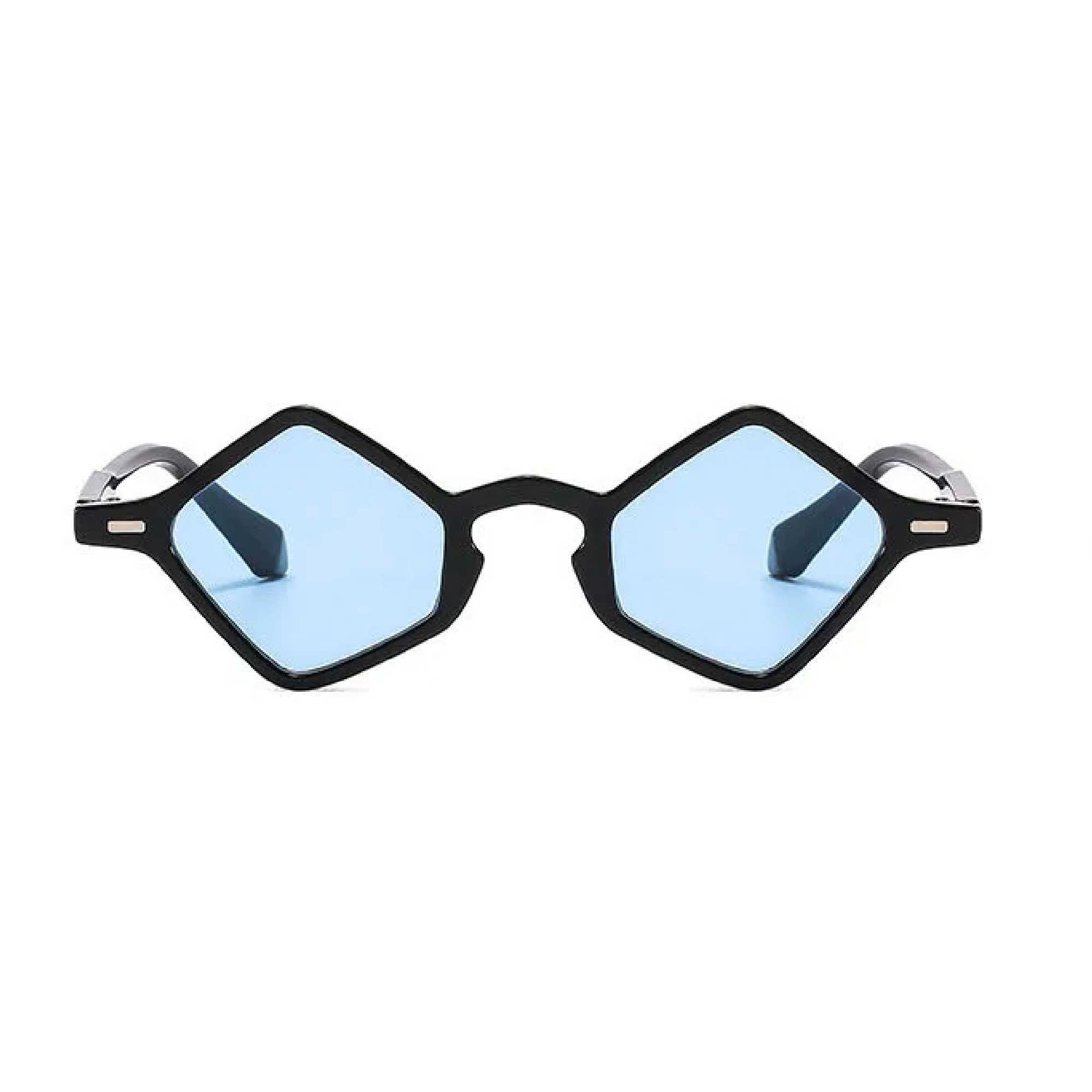 AUGEN Modern Hexagonal Plastic Unisex Sunglasses UV 400 Protected Small Size (178-C4)