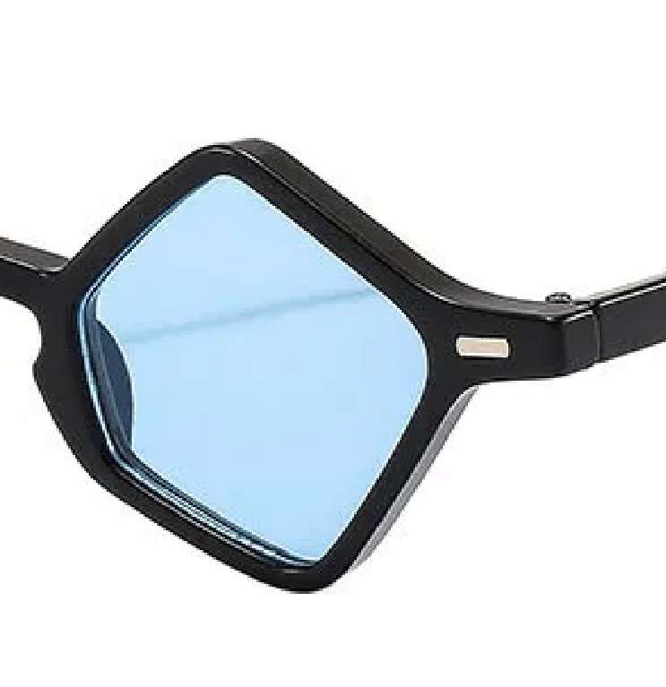 AUGEN Modern Hexagonal Plastic Unisex Sunglasses UV 400 Protected Small Size (178-C4)