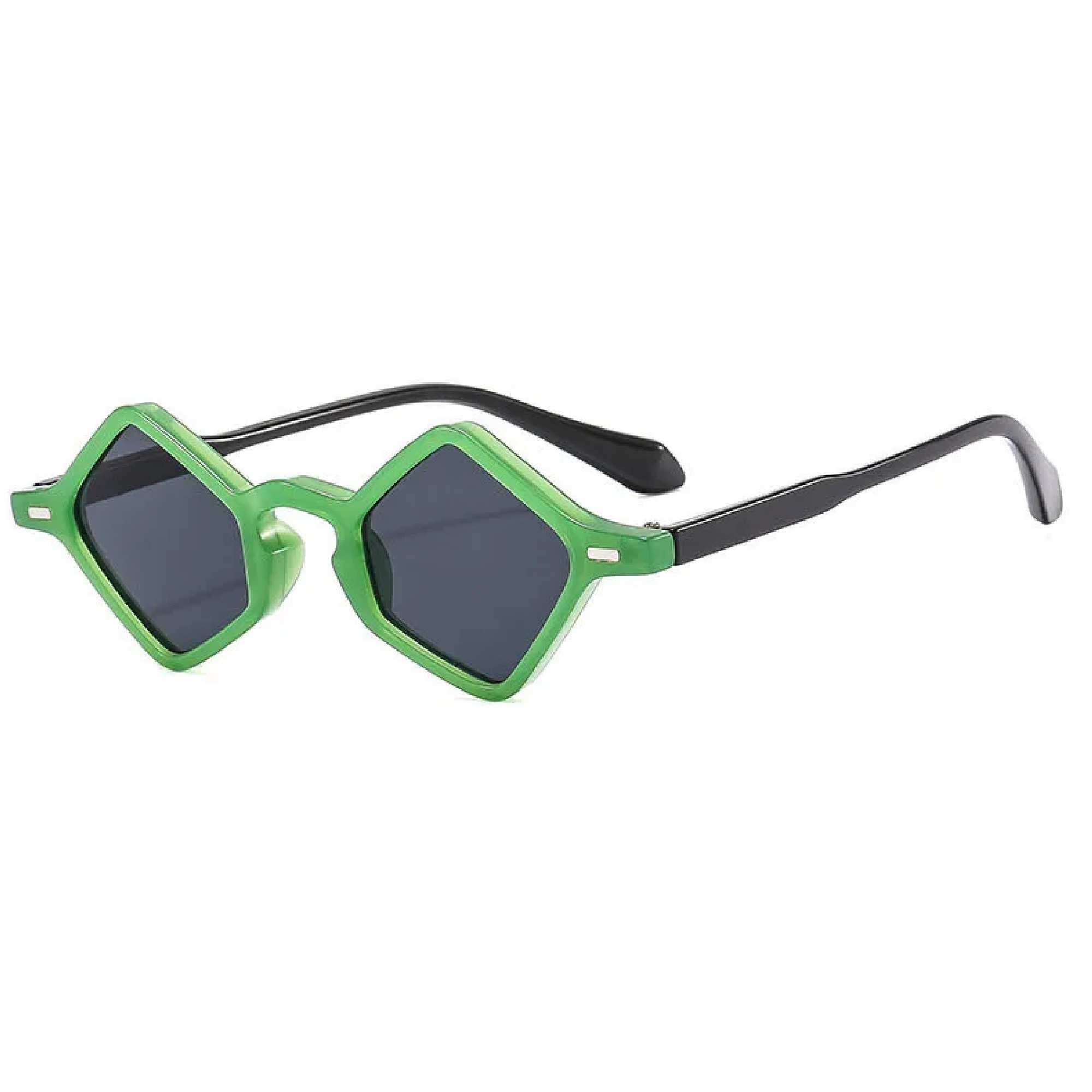 AUGEN Modern Hexagonal Plastic Unisex Sunglasses UV 400 Protected Small Size (178-C5)