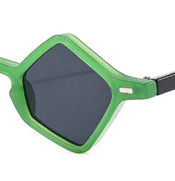 AUGEN Modern Hexagonal Plastic Unisex Sunglasses UV 400 Protected Small Size (178-C5)