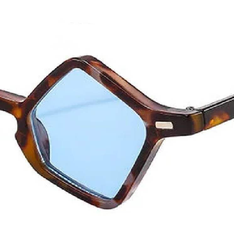 AUGEN Modern Hexagonal Plastic Unisex Sunglasses UV 400 Protected Small Size (178-C6)