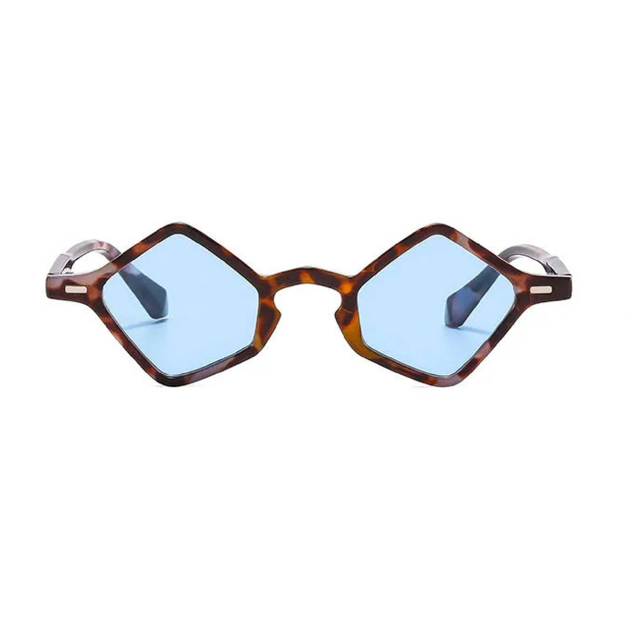 AUGEN Modern Hexagonal Plastic Unisex Sunglasses UV 400 Protected Small Size (178-C6)
