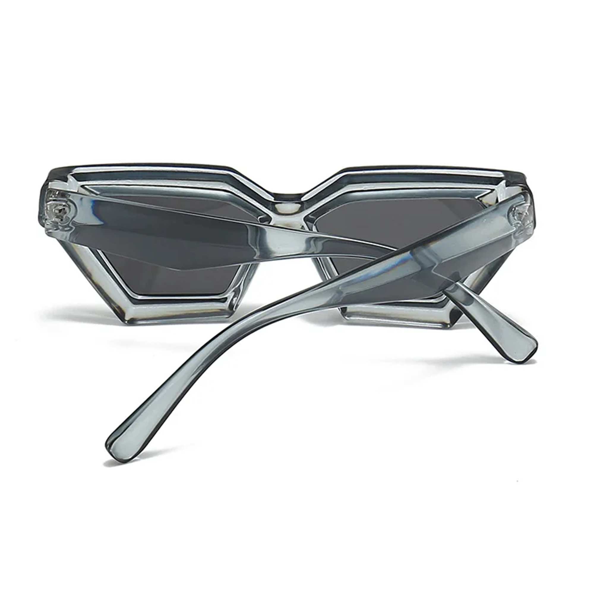 AUGEN Modern Cat Eye Plastic Unisex Sunglasses UV 400 Protected Medium Size (179-C1)
