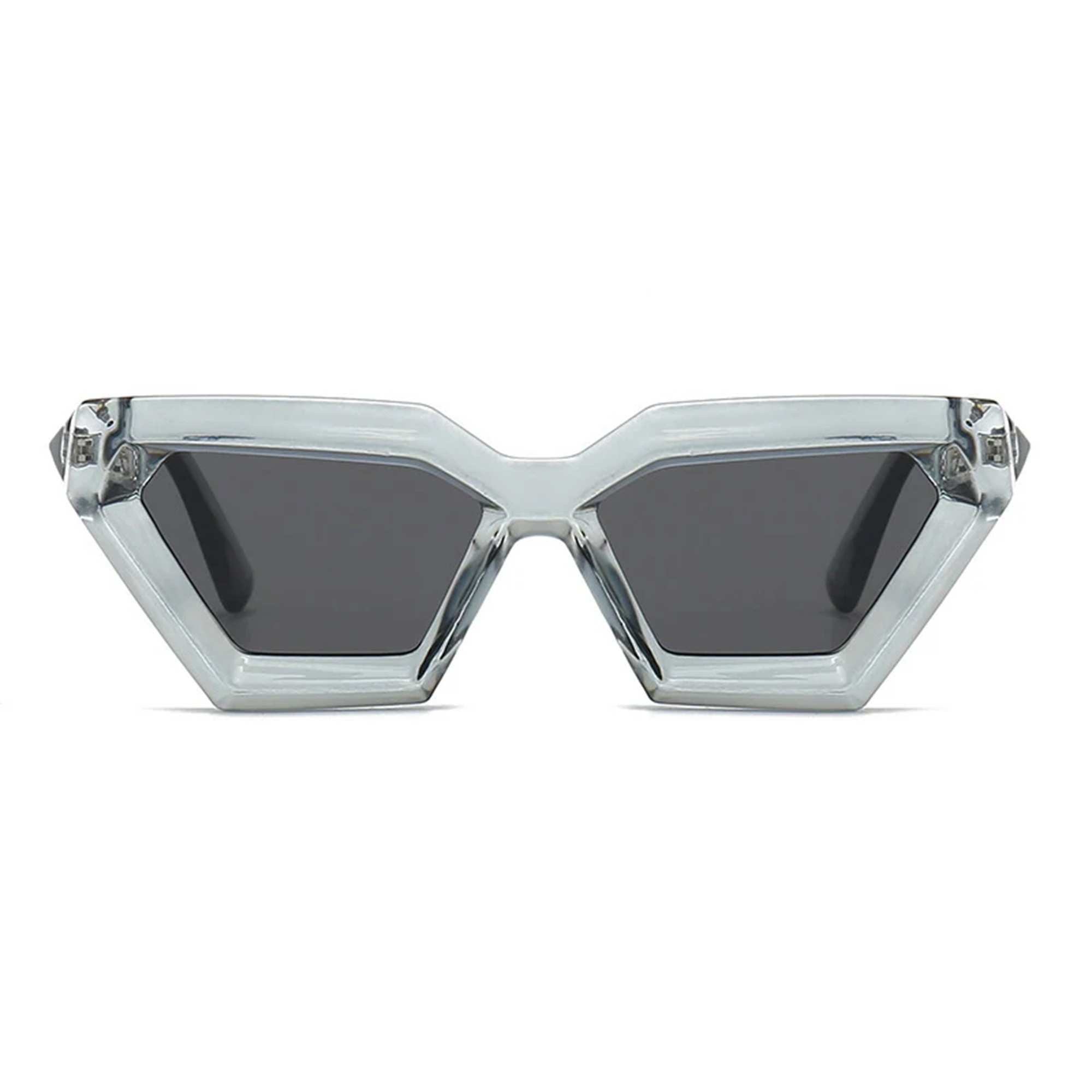 AUGEN Modern Cat Eye Plastic Unisex Sunglasses UV 400 Protected Medium Size (179-C1)