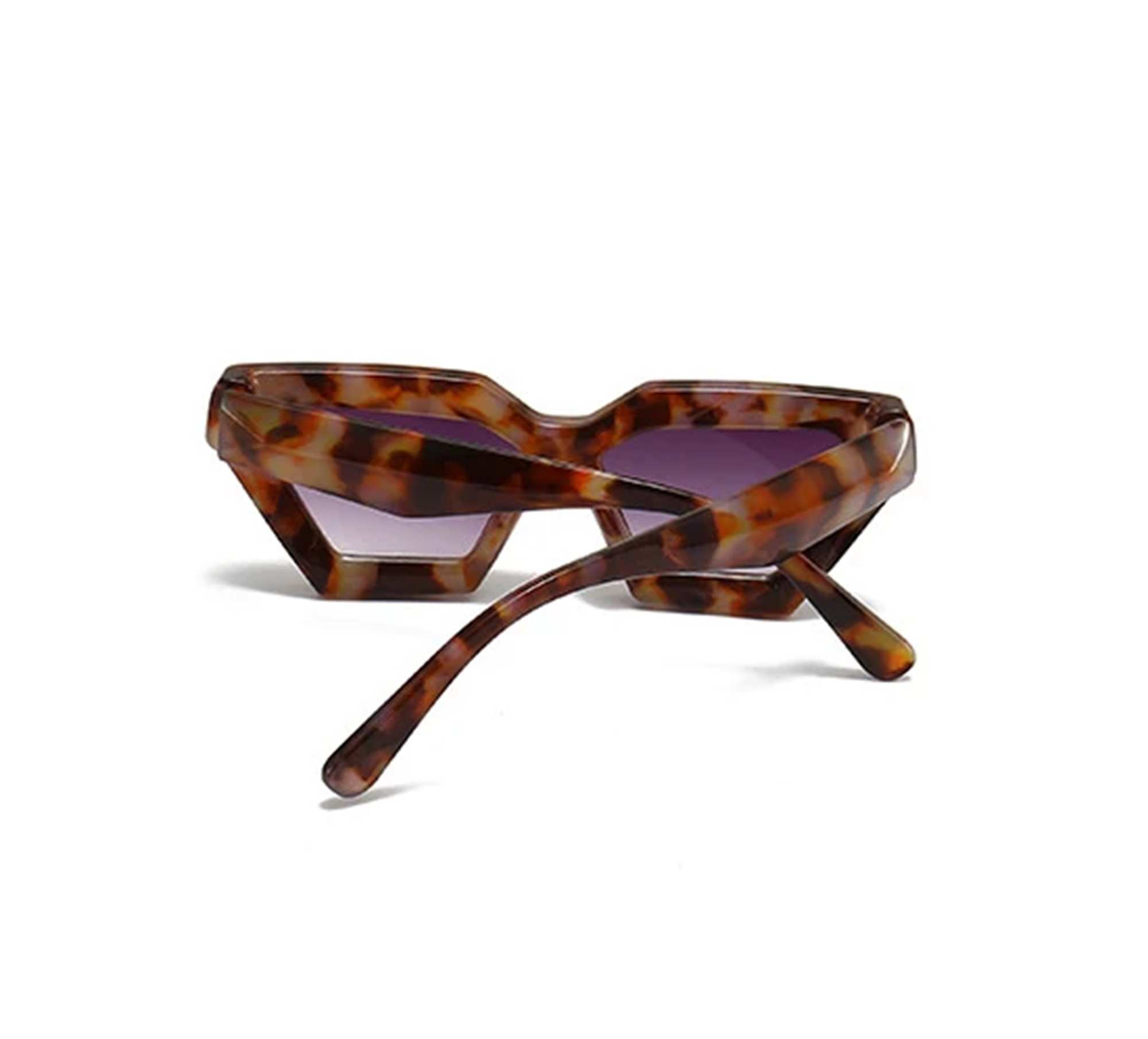 AUGEN Modern Cat Eye Plastic Unisex Sunglasses UV 400 Protected Medium Size (179-C2)