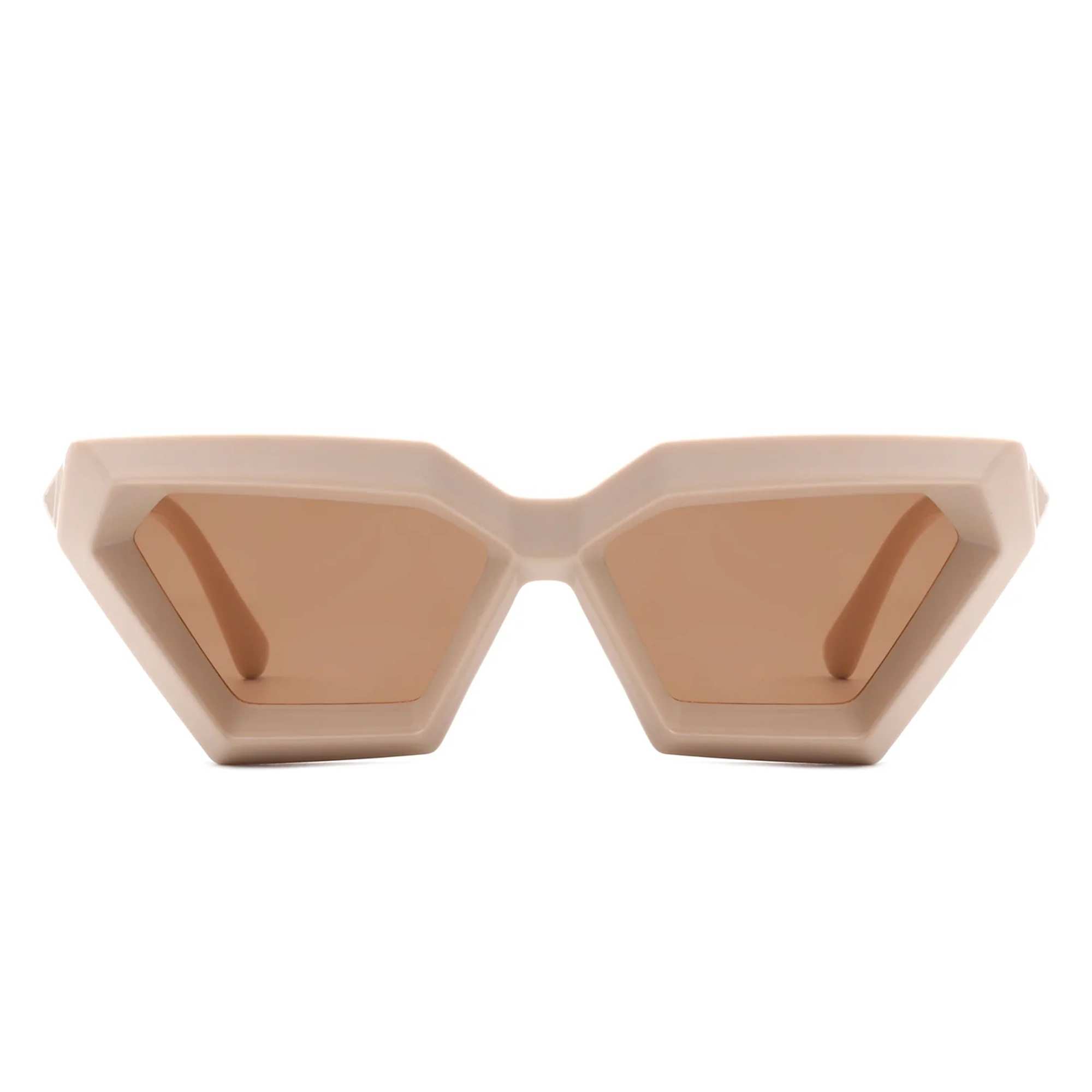 AUGEN Modern Cat Eye Plastic Unisex Sunglasses UV 400 Protected Medium Size (179-C3)
