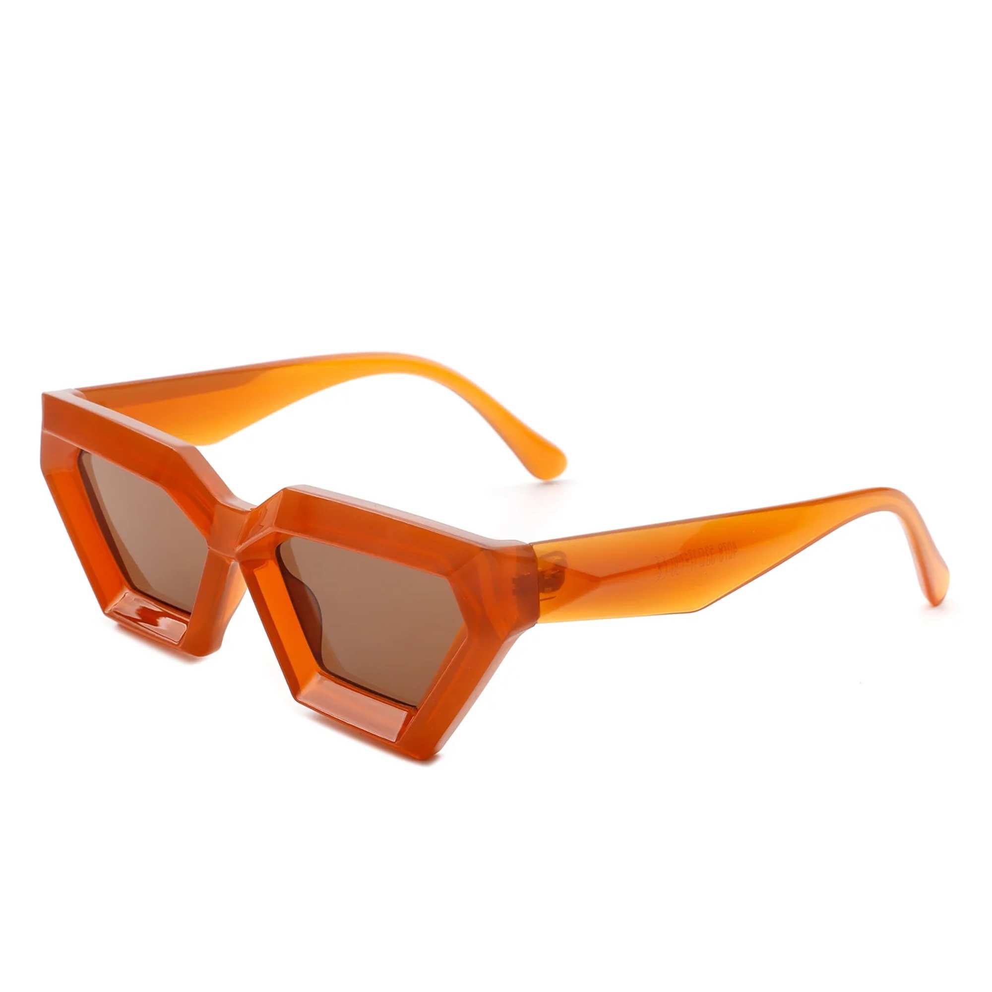 AUGEN Modern Cat Eye Plastic Unisex Sunglasses UV 400 Protected Medium Size (179-C4)