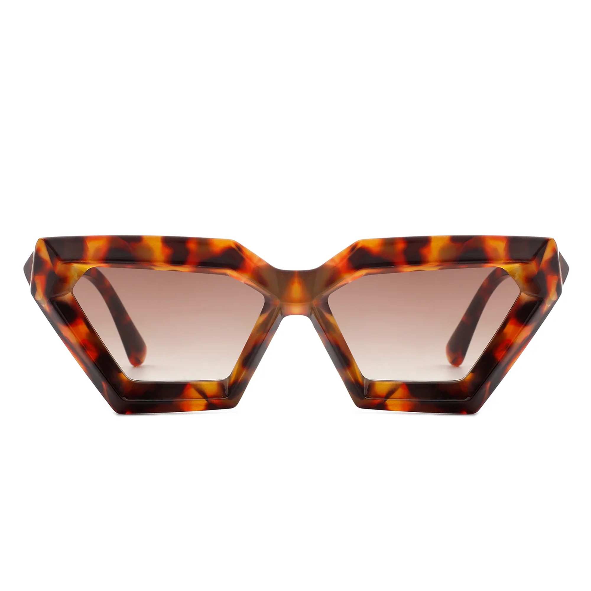 AUGEN Modern Cat Eye Plastic Unisex Sunglasses UV 400 Protected Medium Size (179-C5)