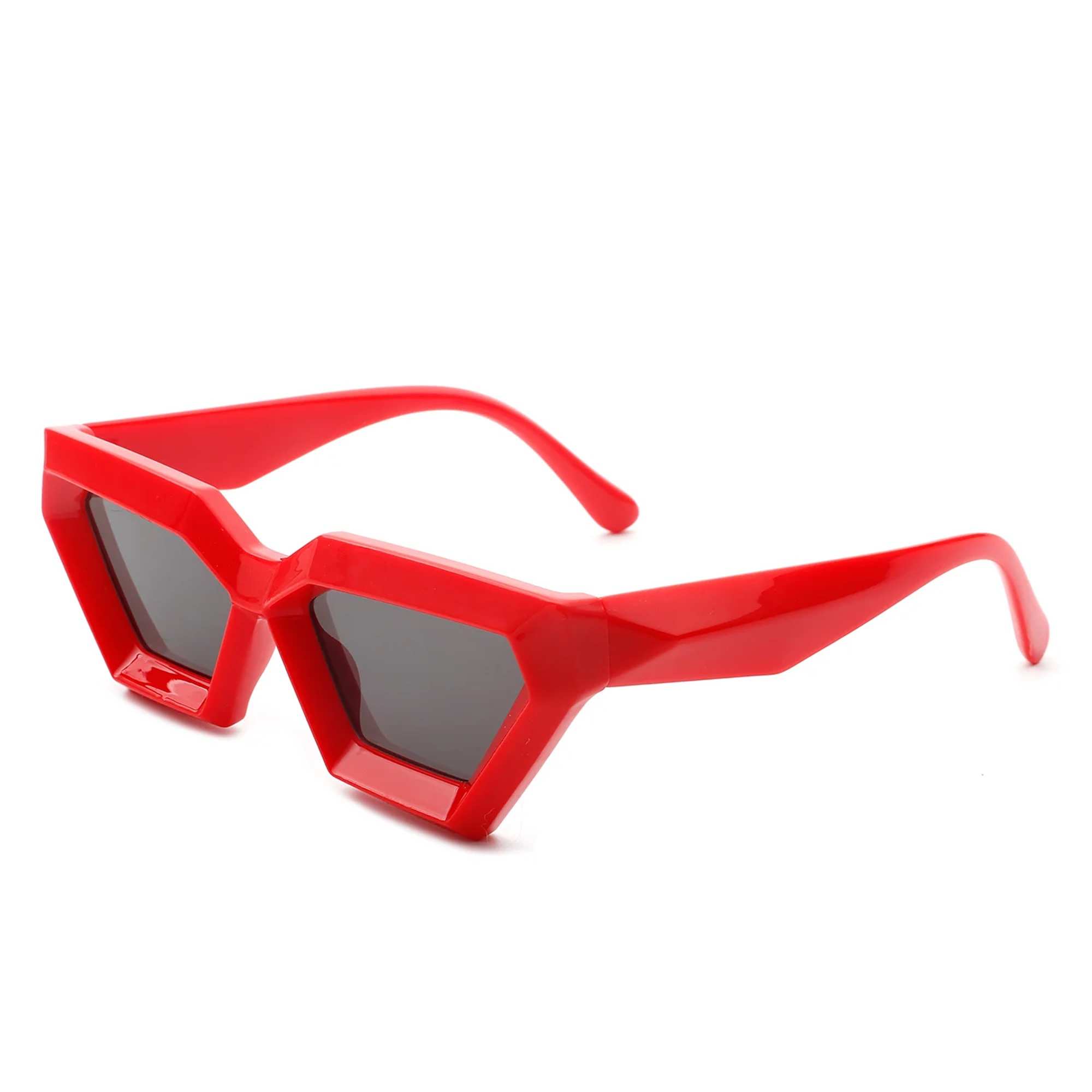 AUGEN Modern Cat Eye Plastic Unisex Sunglasses UV 400 Protected Medium Size (179-C6)
