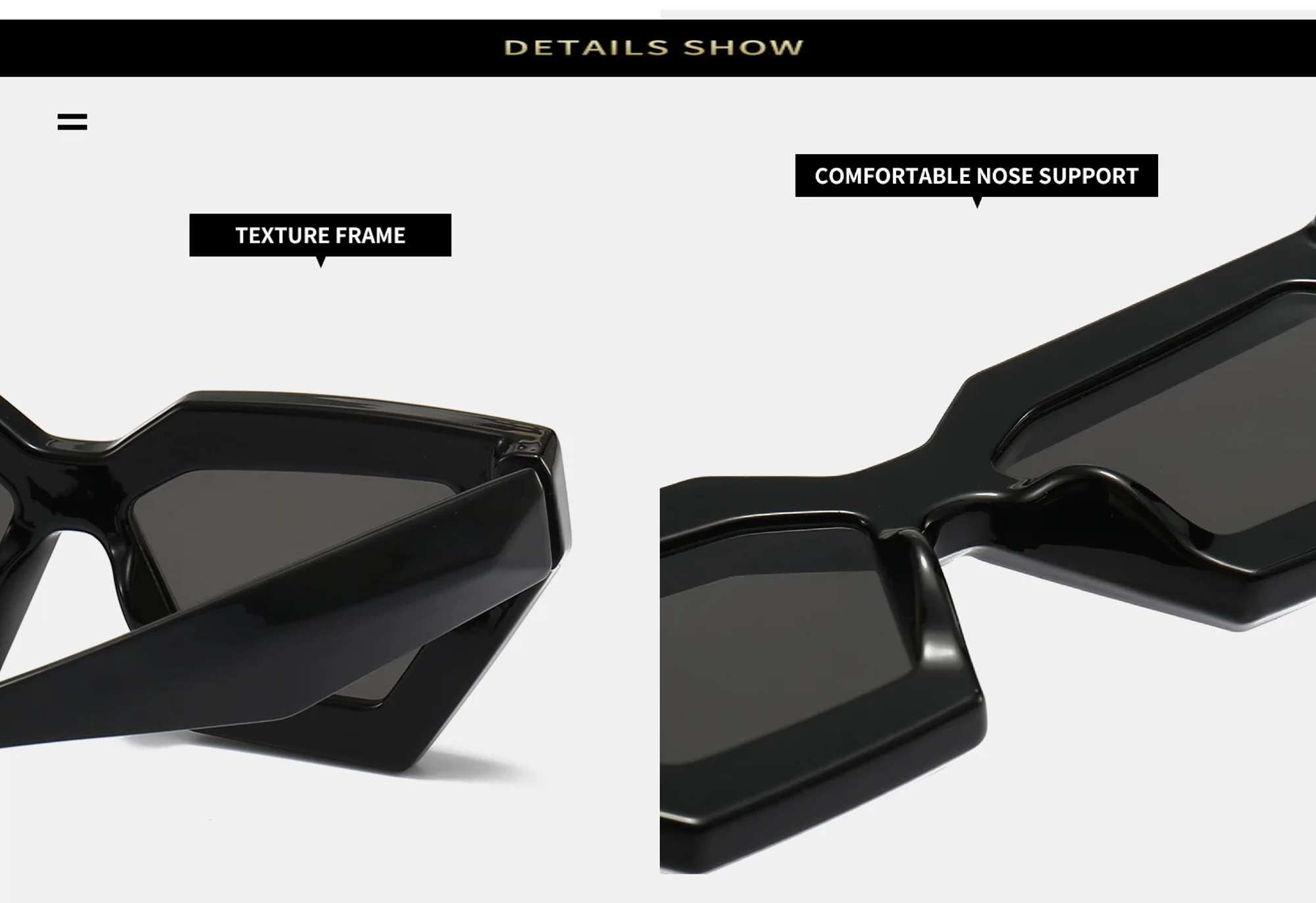 AUGEN Modern Cat Eye Plastic Unisex Sunglasses UV 400 Protected Medium Size (179-C8)