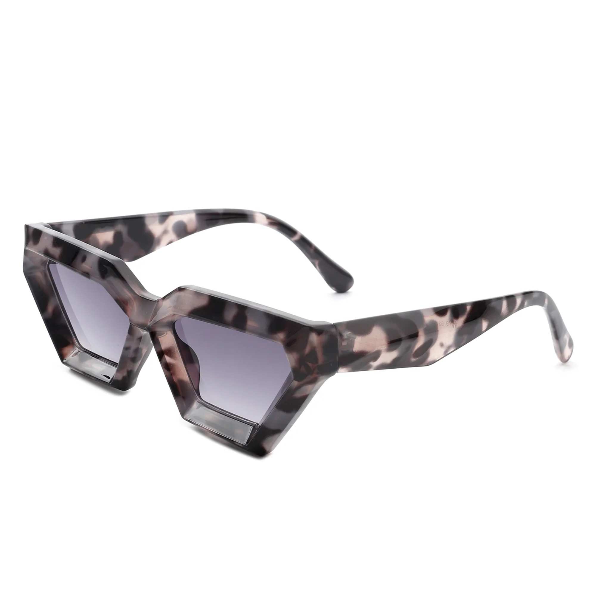AUGEN Modern Cat Eye Plastic Unisex Sunglasses UV 400 Protected Medium Size (179-C8)