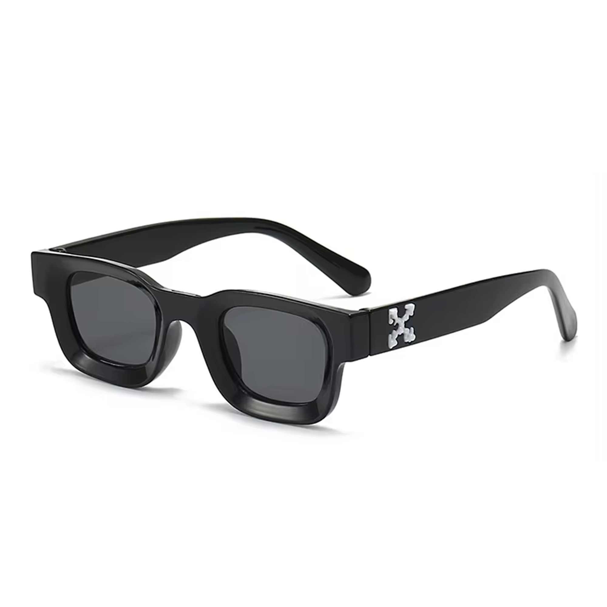 AUGEN Modern Square Plastic Unisex Sunglasses UV 400 Protected Medium Size (181-C1)