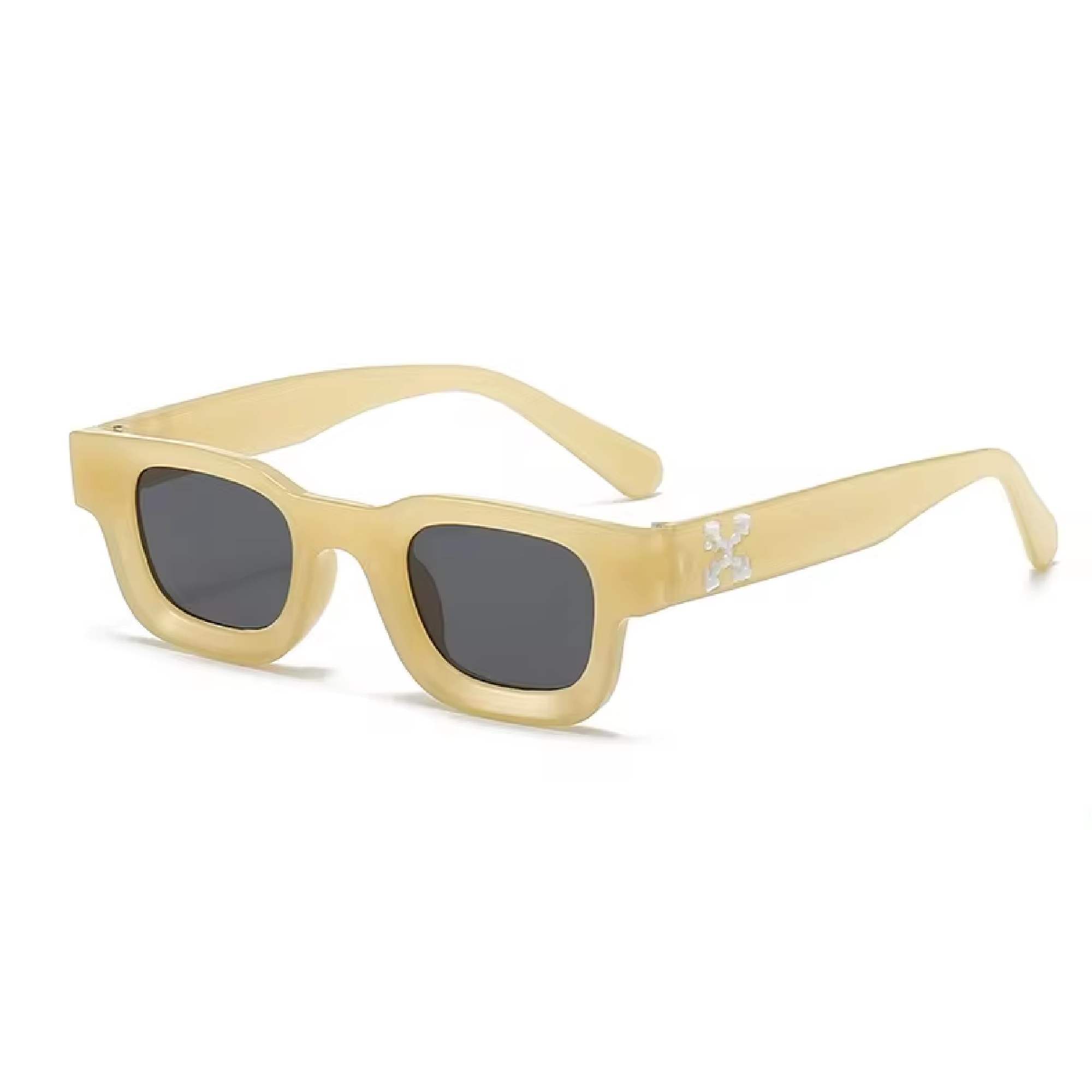 AUGEN Modern Square Plastic Unisex Sunglasses UV 400 Protected Medium Size (181-C11)