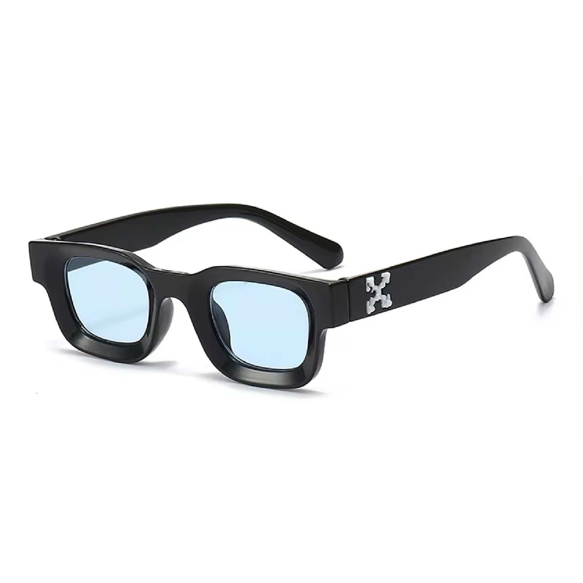AUGEN Modern Square Plastic Unisex Sunglasses UV 400 Protected Medium Size (181-C5)