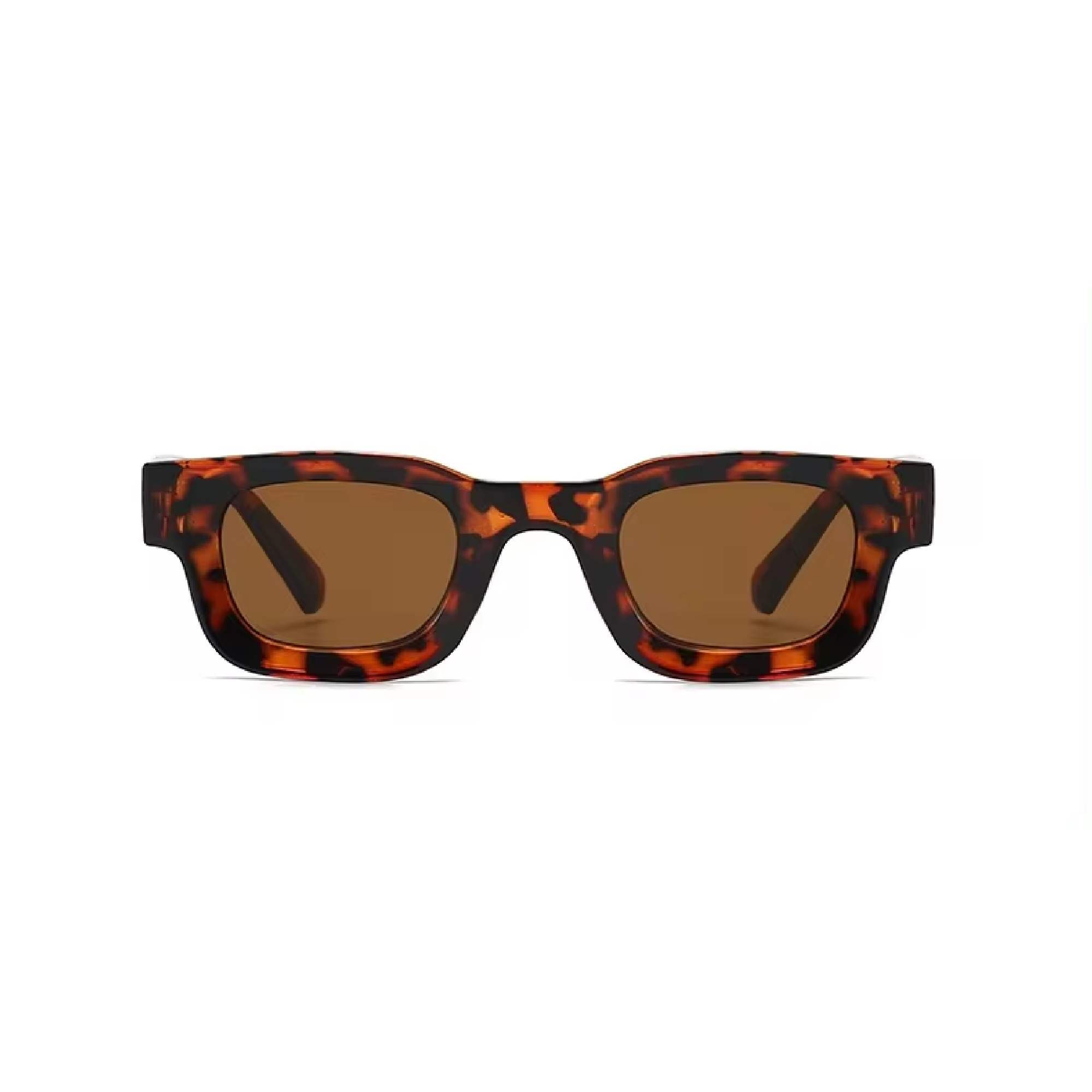 AUGEN Modern Square Plastic Unisex Sunglasses UV 400 Protected Medium Size (181-C7)