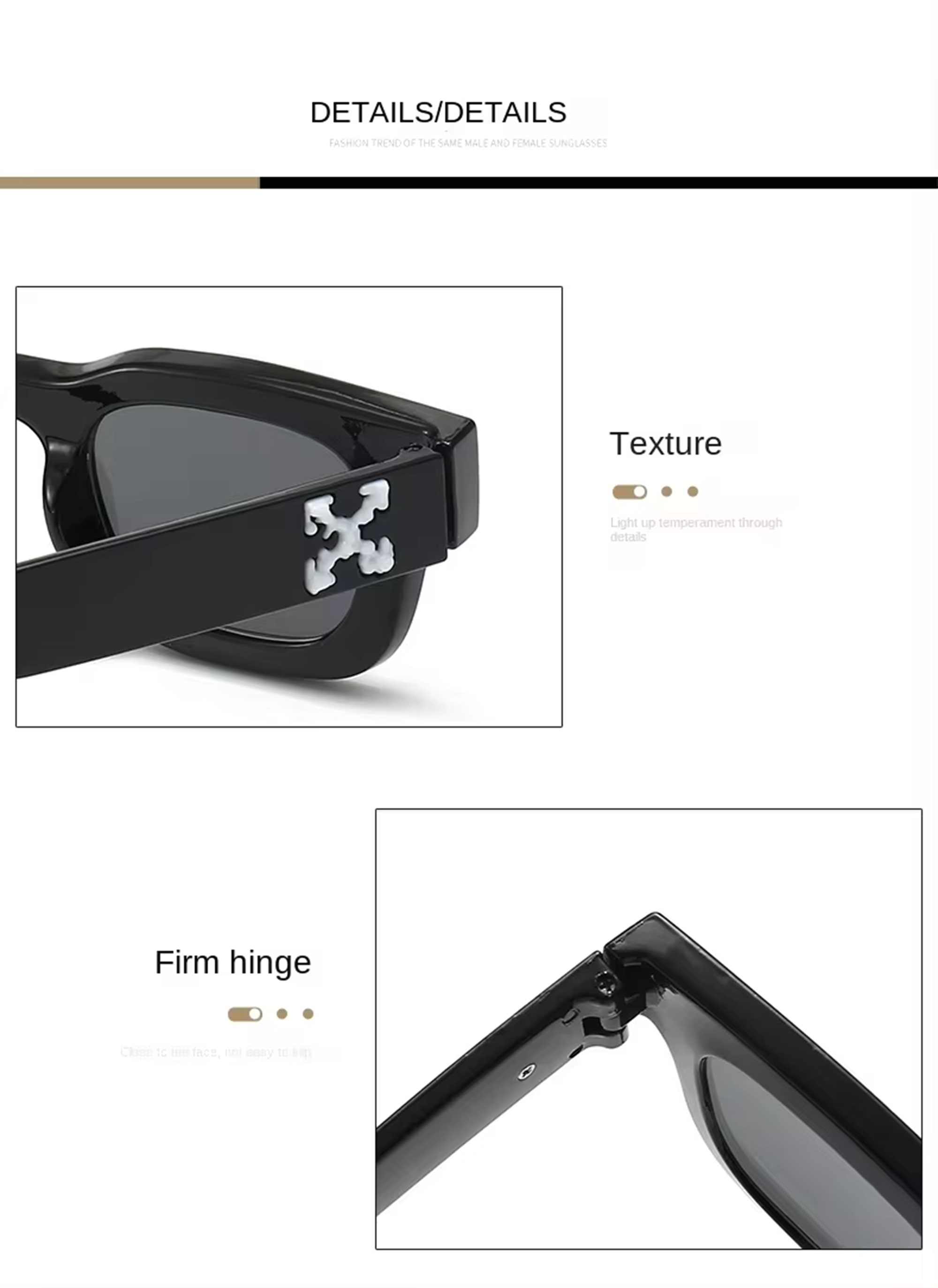 AUGEN Modern Square Plastic Unisex Sunglasses UV 400 Protected Medium Size (181-C8)