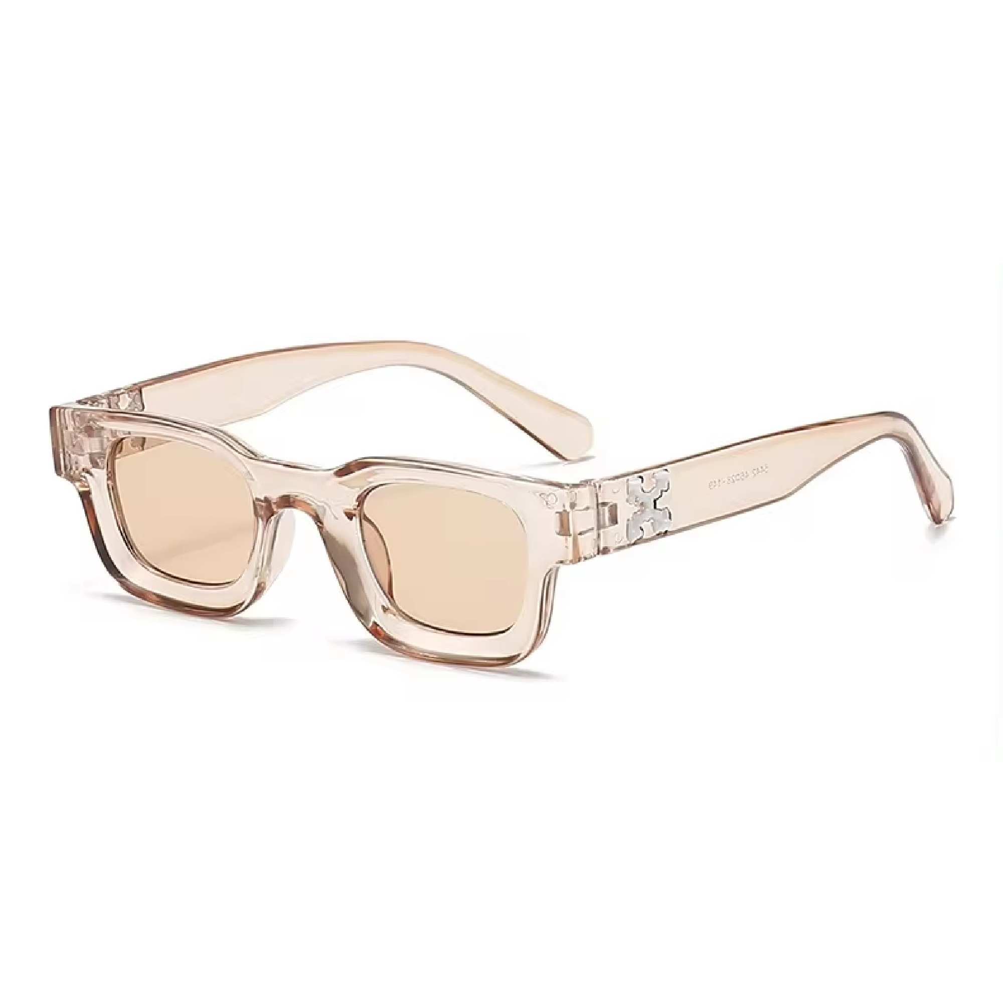 AUGEN Modern Square Plastic Unisex Sunglasses UV 400 Protected Medium Size (181-C8)
