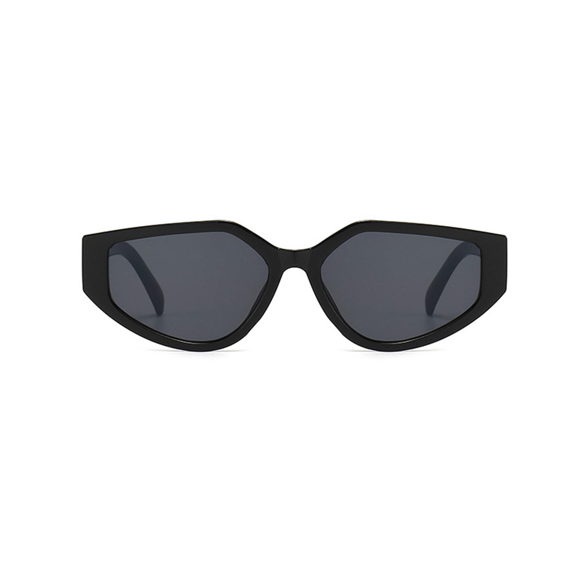 AUGEN Modern Cat Eye Plastic Unisex Sunglasses UV 400 Protected Large Size (183-C1)