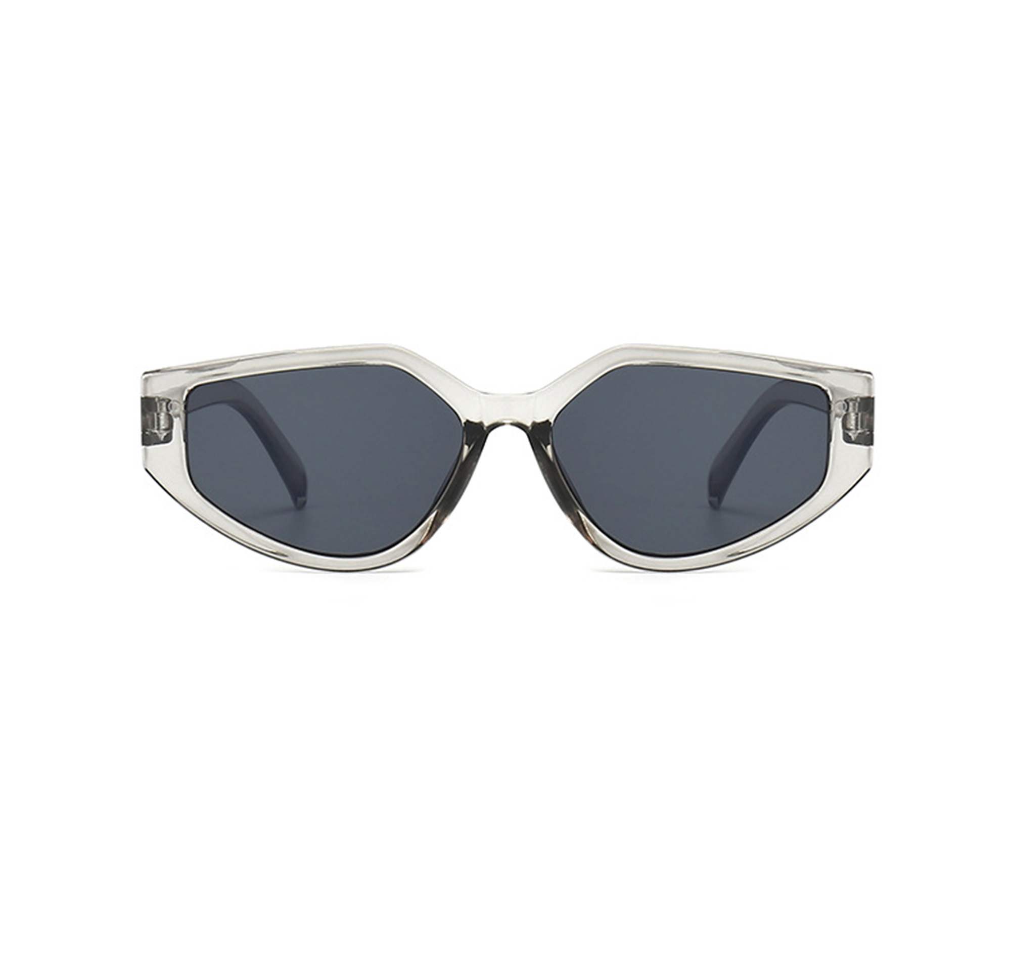 AUGEN Modern Cat Eye Plastic Unisex Sunglasses UV 400 Protected Large Size (183-C10)