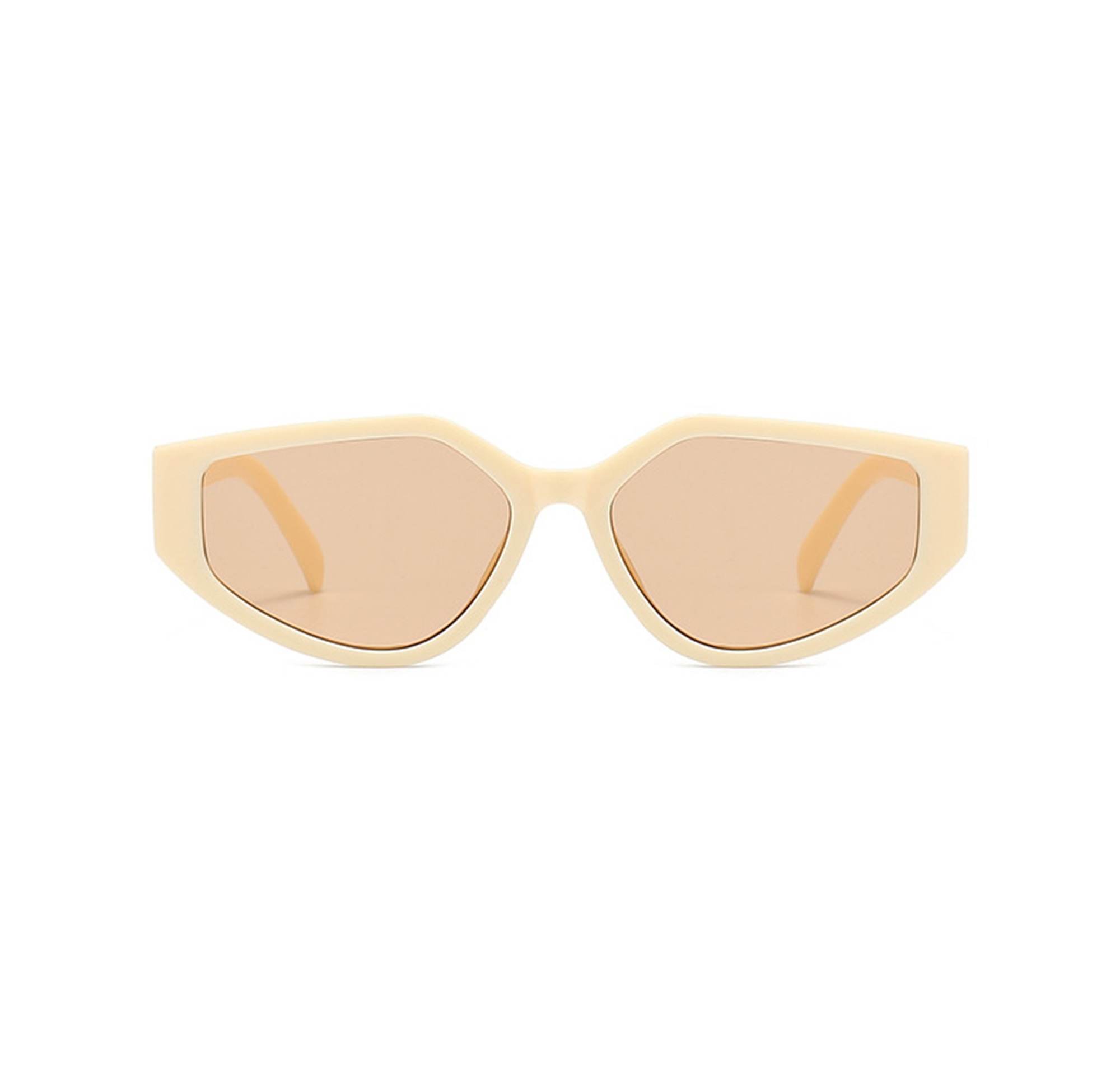 AUGEN Modern Cat Eye Plastic Unisex Sunglasses UV 400 Protected Large Size (183-C12)