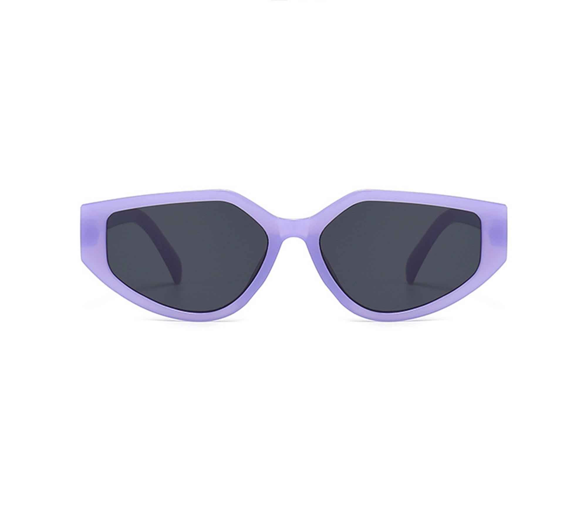 AUGEN Modern Cat Eye Plastic Unisex Sunglasses UV 400 Protected Large Size (183-C13)