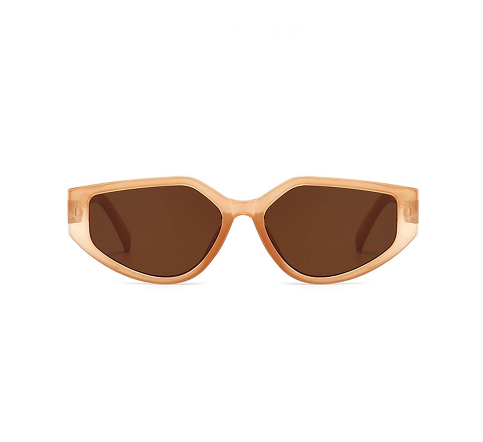 AUGEN Modern Cat Eye Plastic Unisex Sunglasses UV 400 Protected Large Size (183-C2)