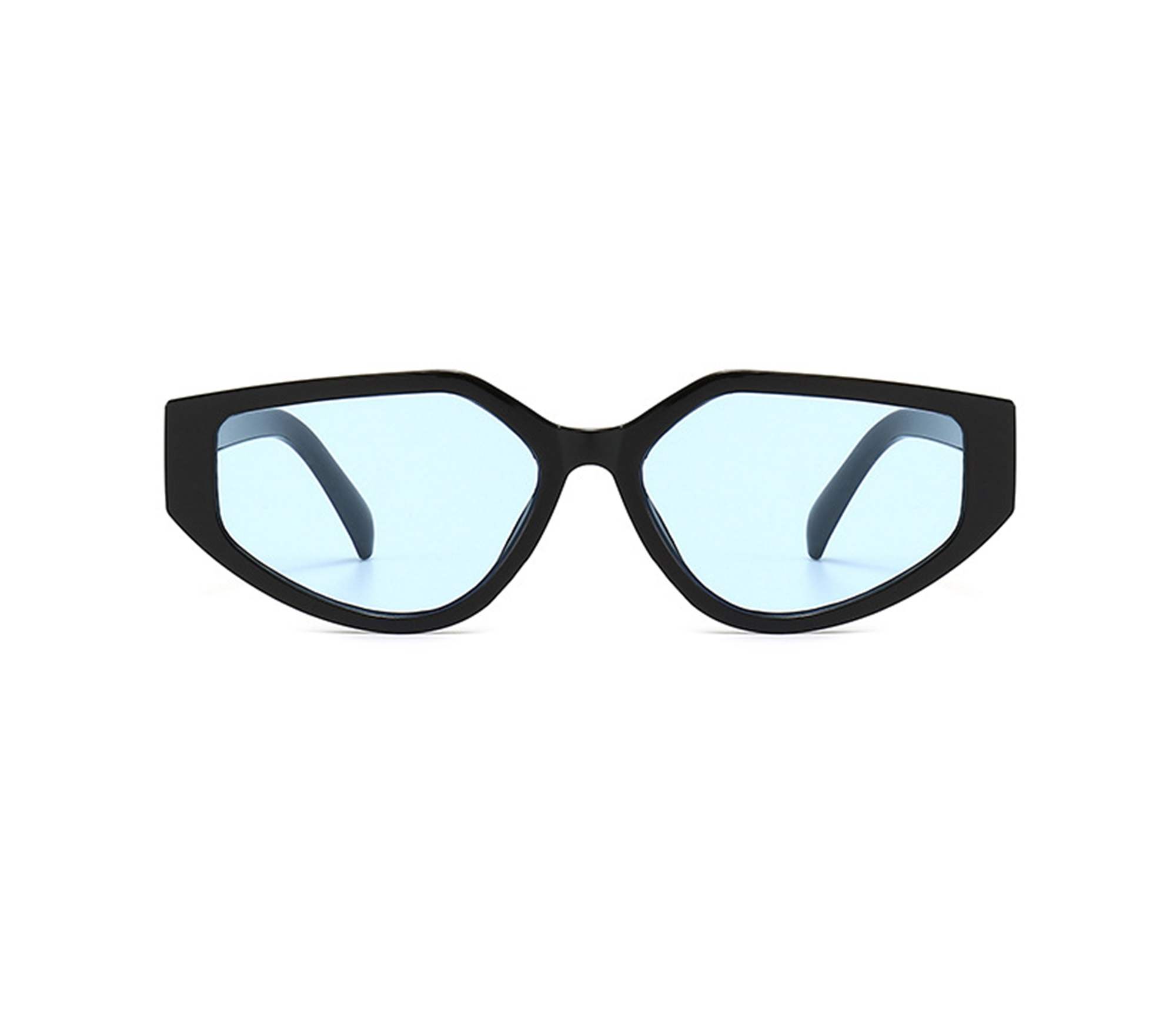 AUGEN Modern Cat Eye Plastic Unisex Sunglasses UV 400 Protected Large Size (183-C3)