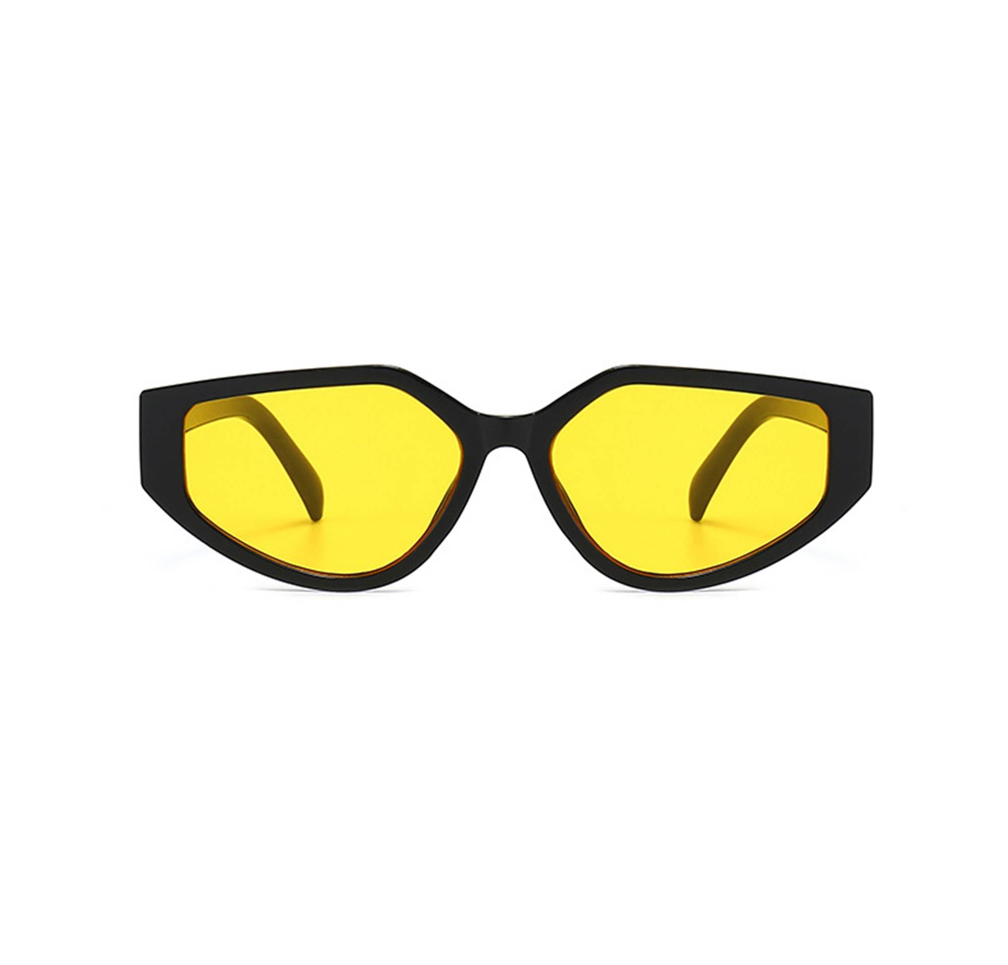 AUGEN Modern Cat Eye Plastic Unisex Sunglasses UV 400 Protected Large Size (183-C4)
