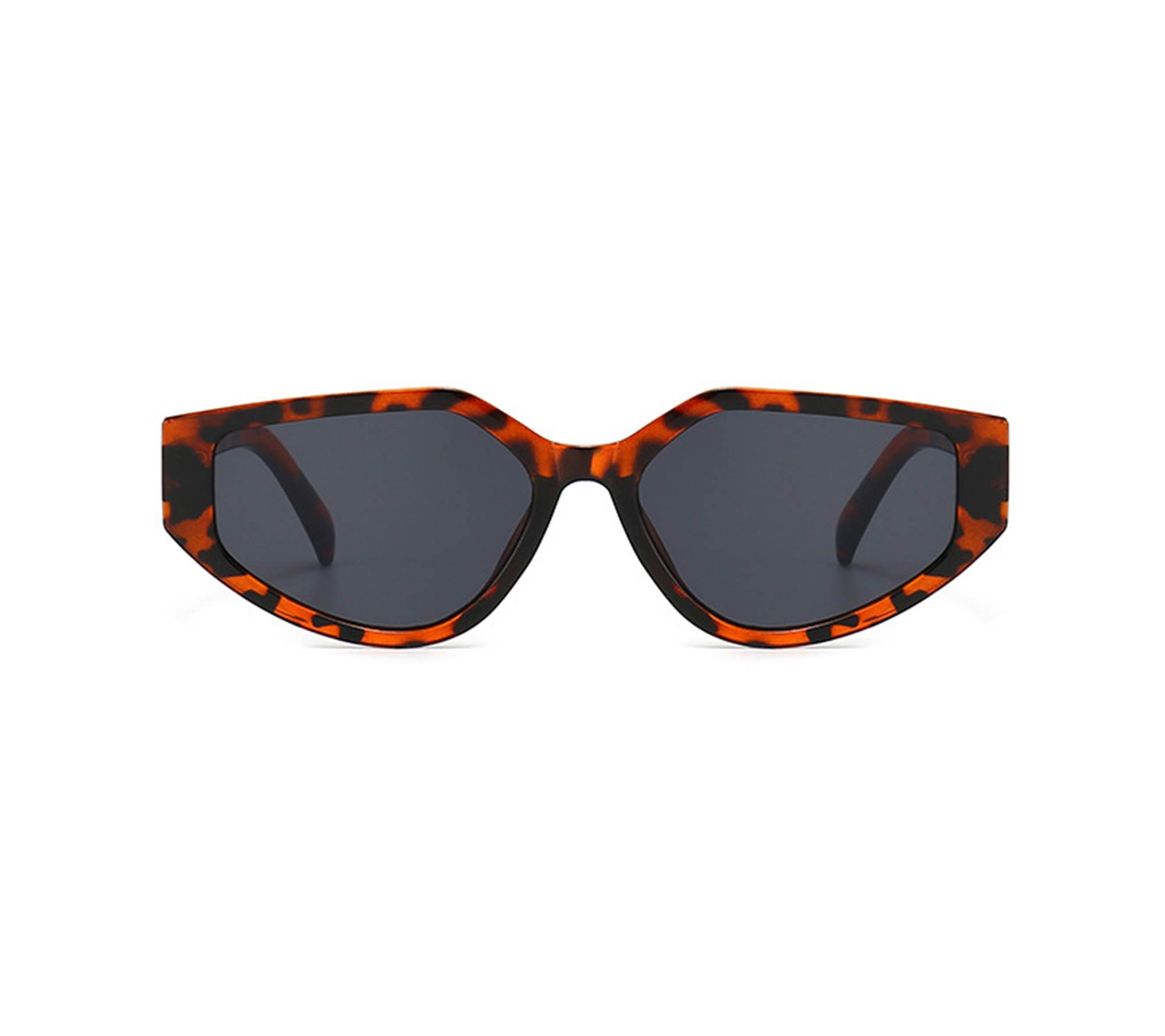 AUGEN Modern Cat Eye Plastic Unisex Sunglasses UV 400 Protected Large Size (183-C5)