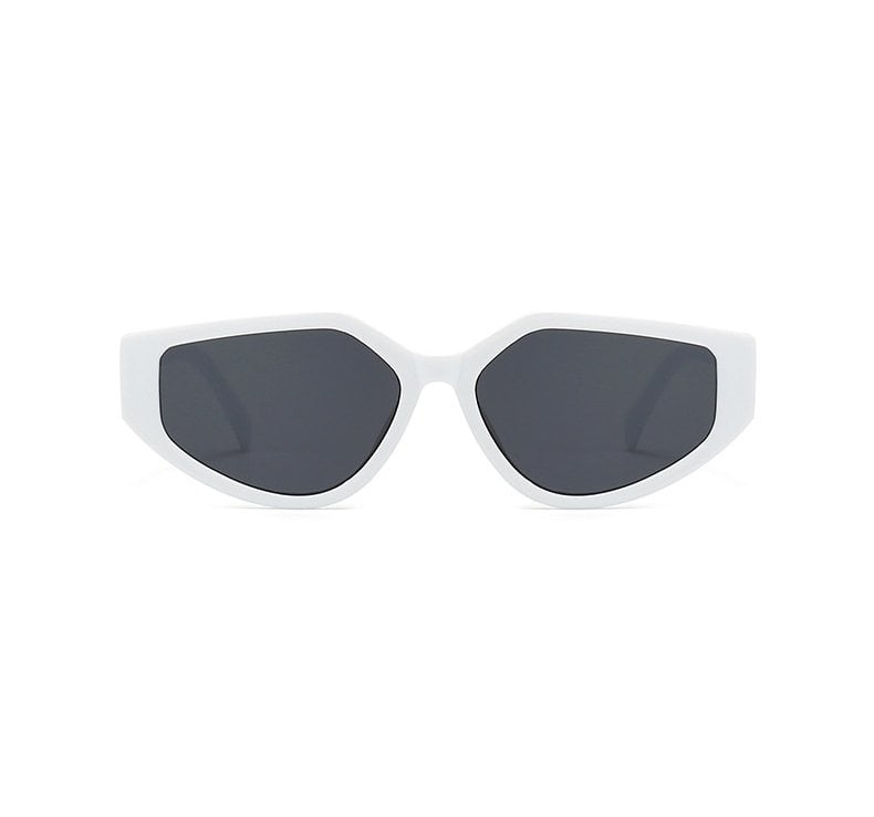 AUGEN Modern Cat Eye Plastic Unisex Sunglasses UV 400 Protected Large Size (183-C6)