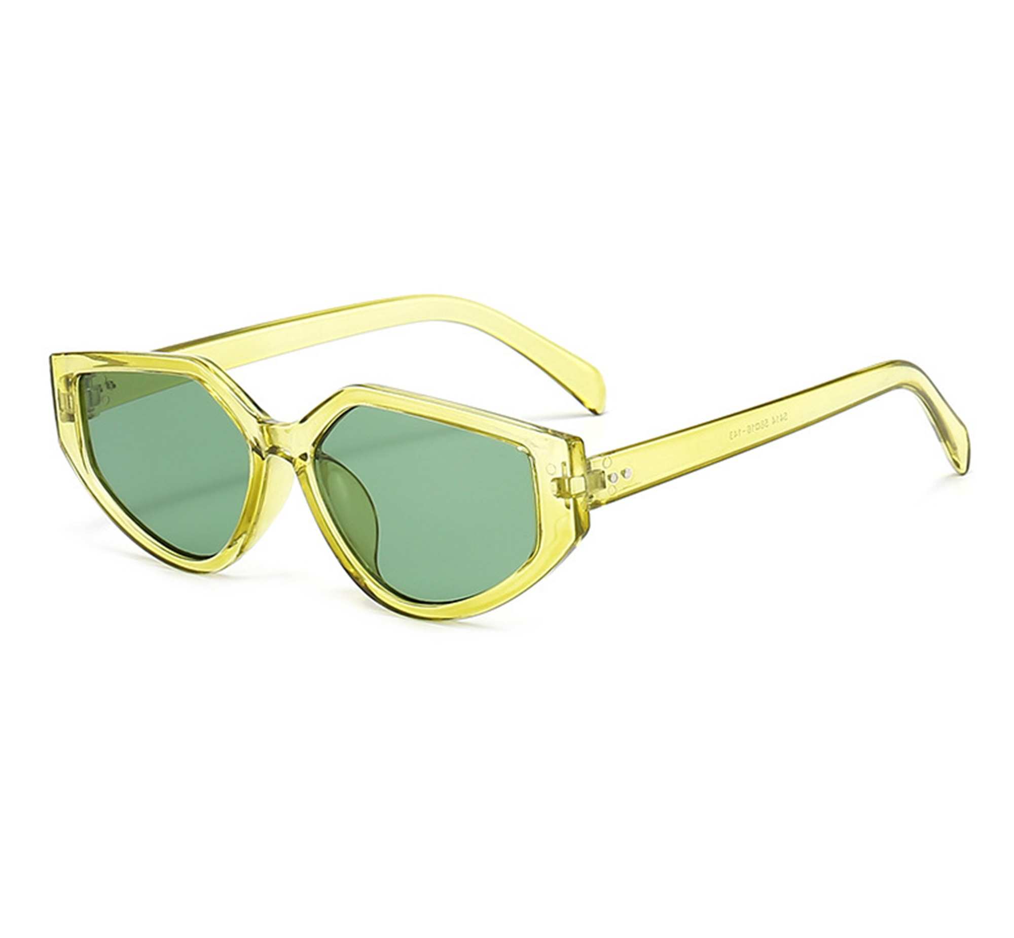 AUGEN Modern Cat Eye Plastic Unisex Sunglasses UV 400 Protected Large Size (183-C7)