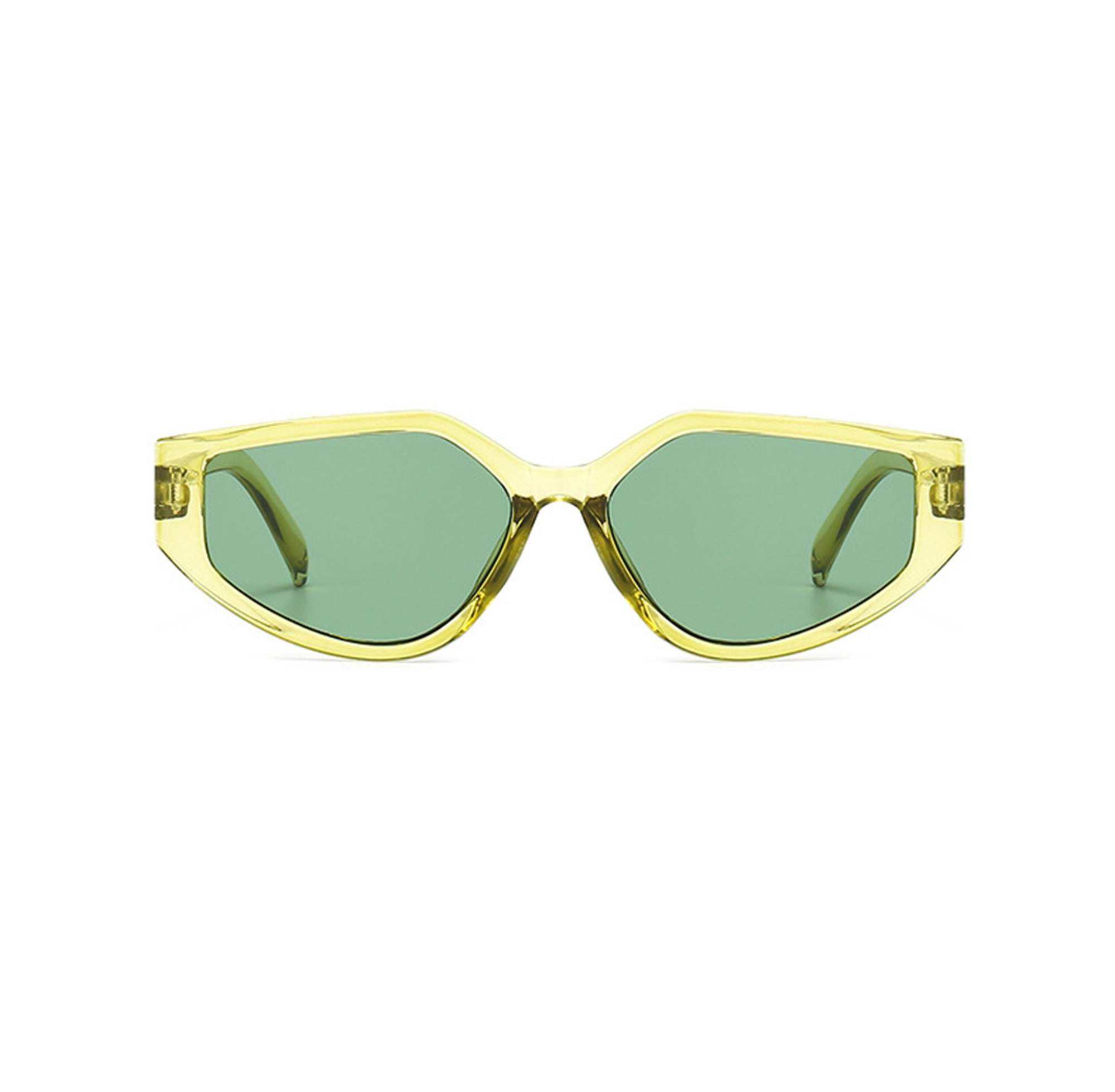 AUGEN Modern Cat Eye Plastic Unisex Sunglasses UV 400 Protected Large Size (183-C7)