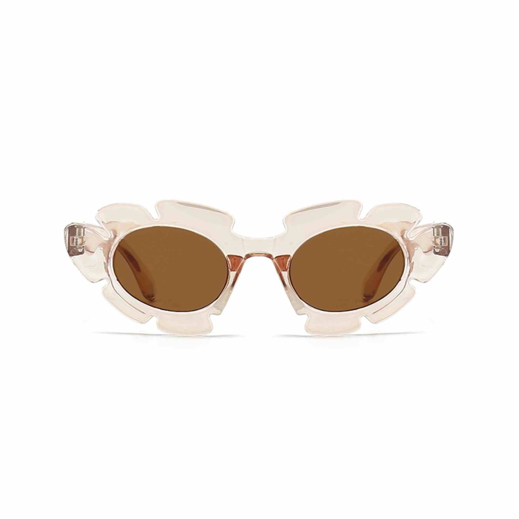 AUGEN Casual Oval Plastic Unisex Sunglasses UV 400 Protected Small Size (184-C2)