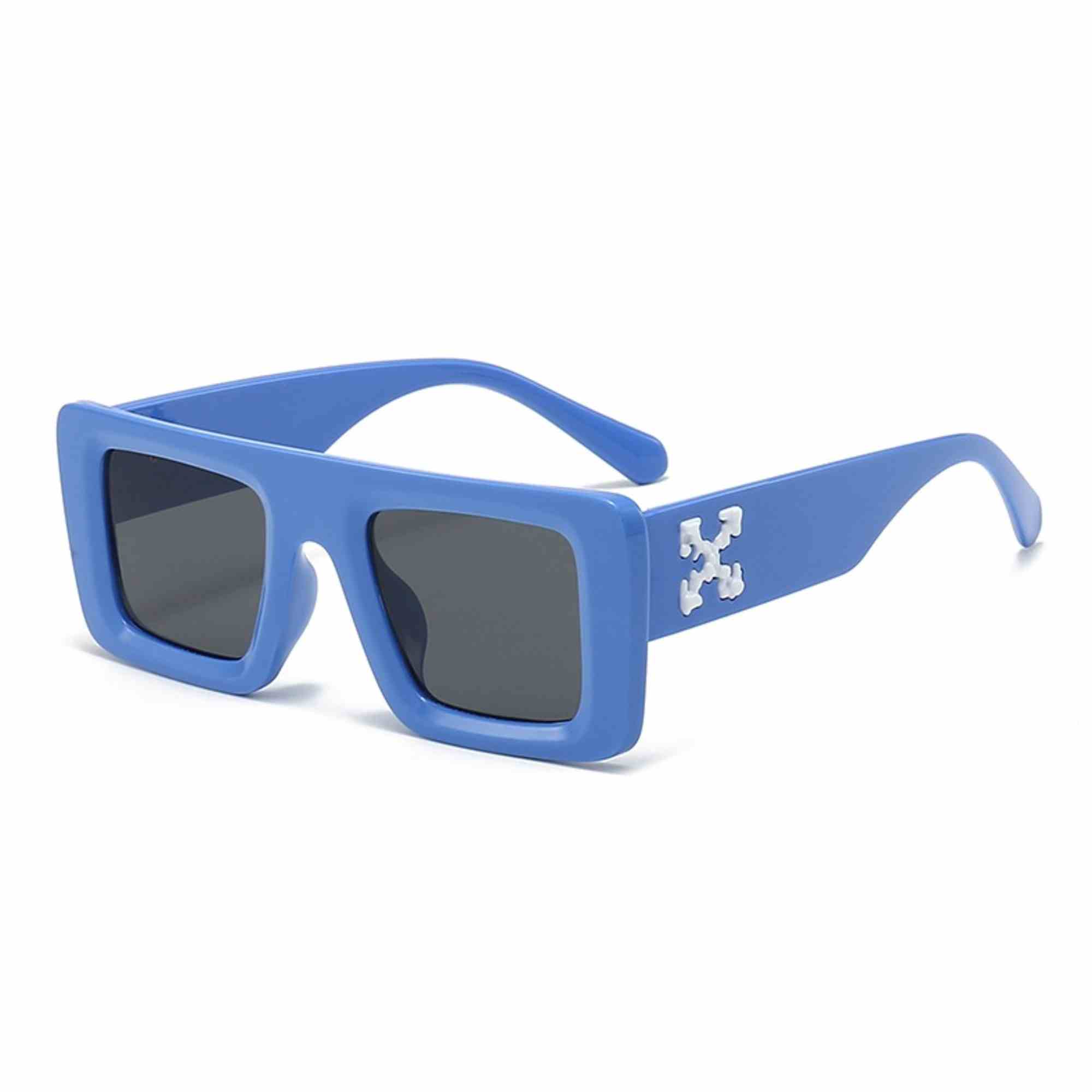 AUGEN Casual Rectangular Plastic Unisex Sunglasses UV 400 Protected Medium Size (185-C10)